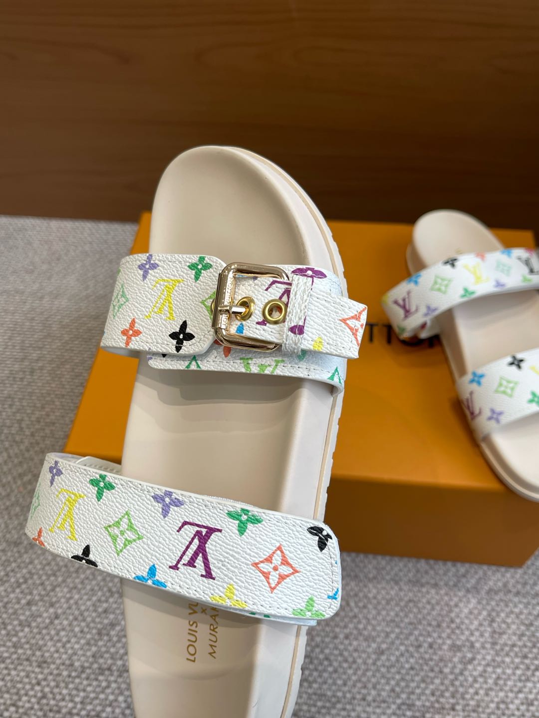 Bagsaaa LV x TM Bom Dia Flat Comfort Mule Multicolored