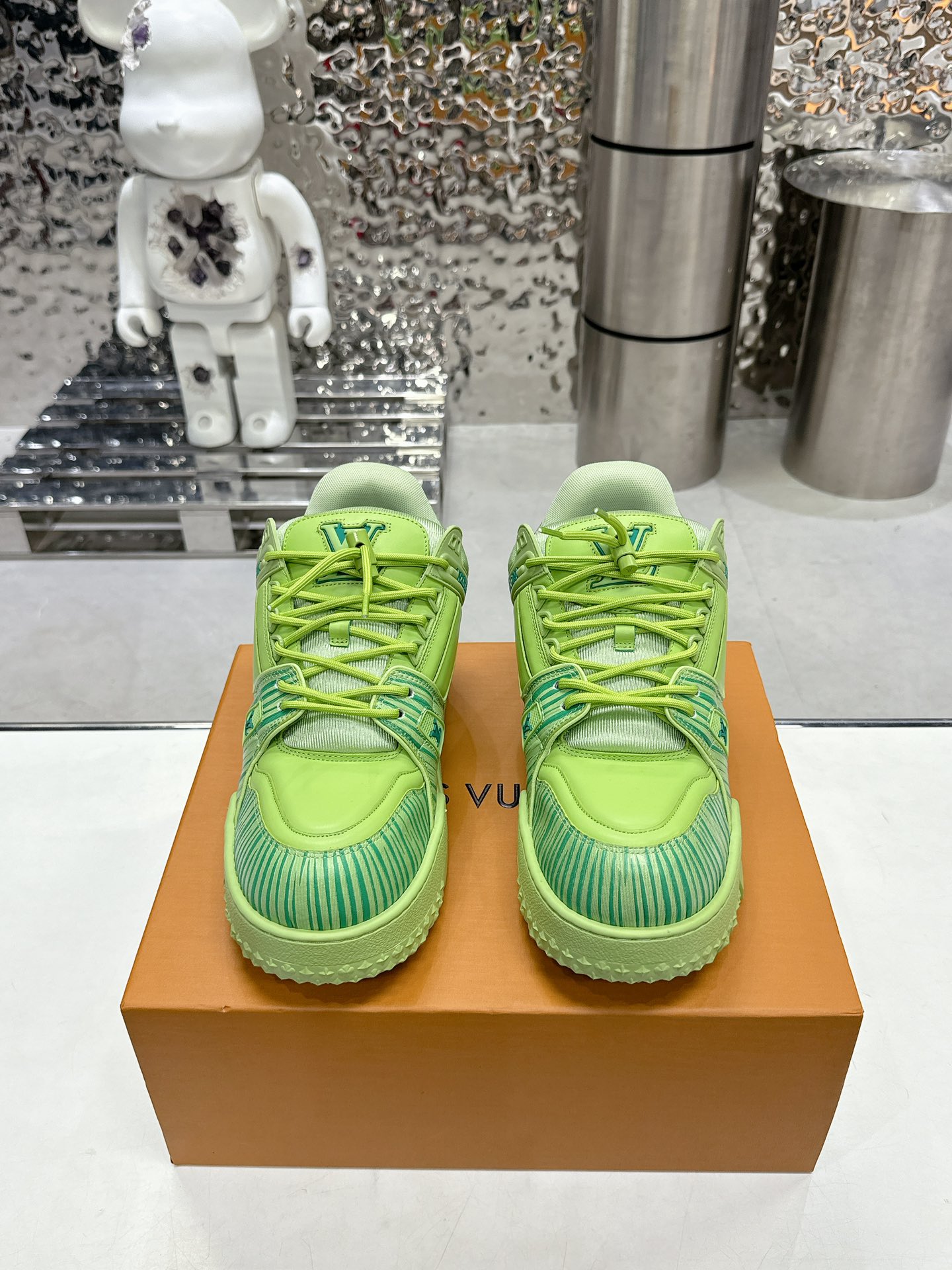 Bagsaaa LV x Park Seo-Bo LV Trainer Maxi Sneaker Green