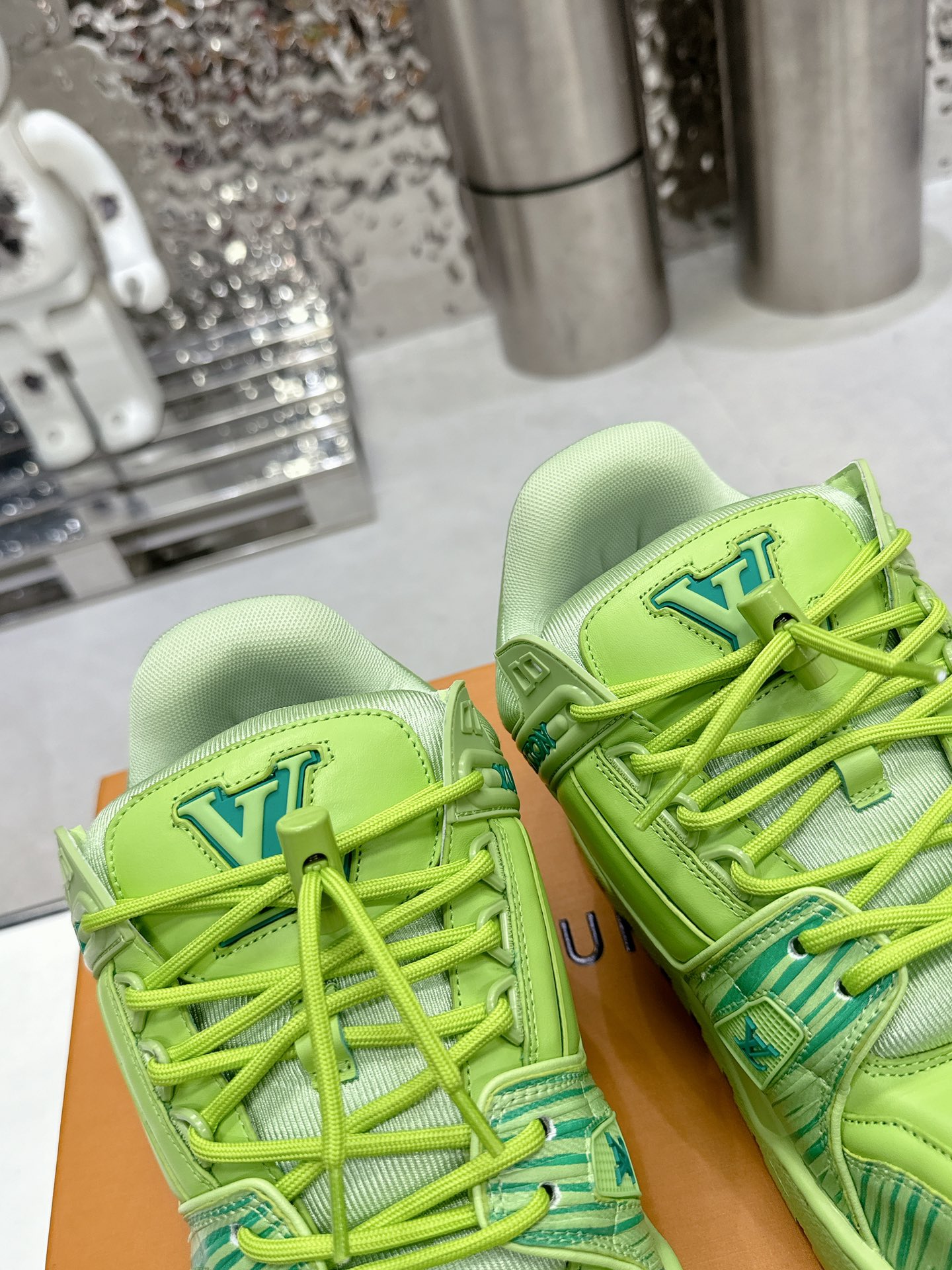 Bagsaaa LV x Park Seo-Bo LV Trainer Maxi Sneaker Green