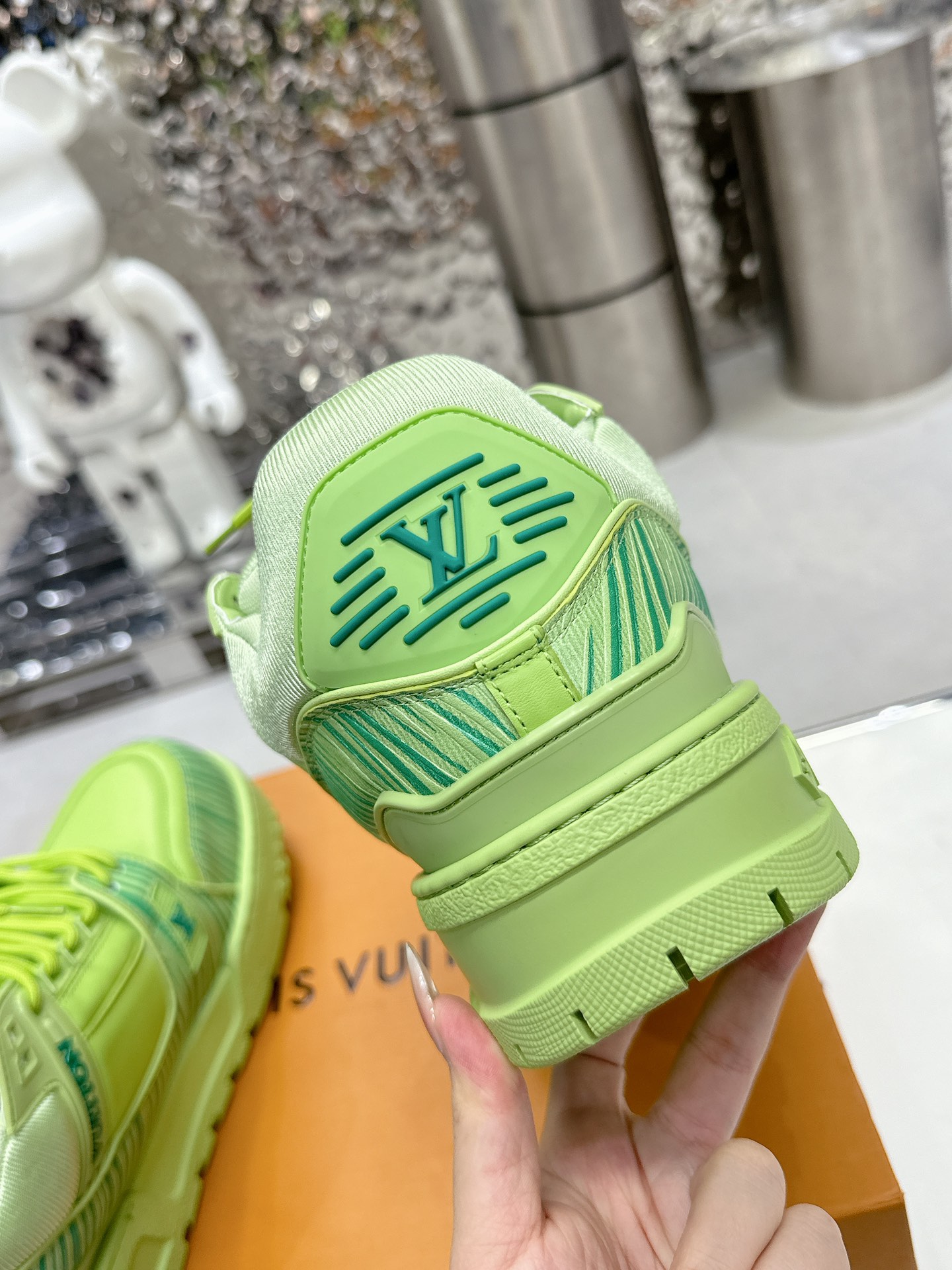 Bagsaaa LV x Park Seo-Bo LV Trainer Maxi Sneaker Green