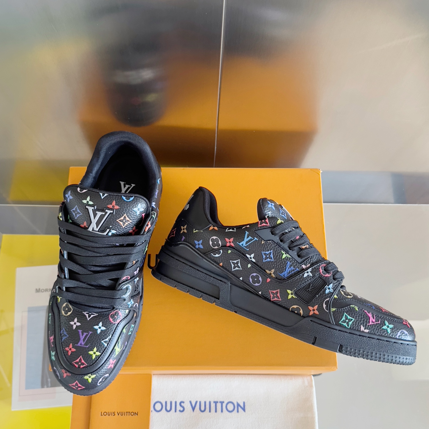 Bagsaaa LV x TM LV Trainer Sneaker Multicolored Black