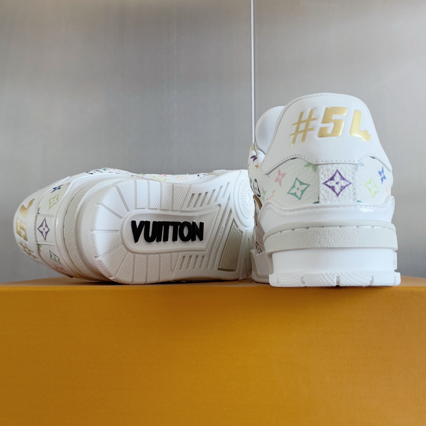 Bagsaaa LV x TM LV Trainer Sneaker Multicolored White