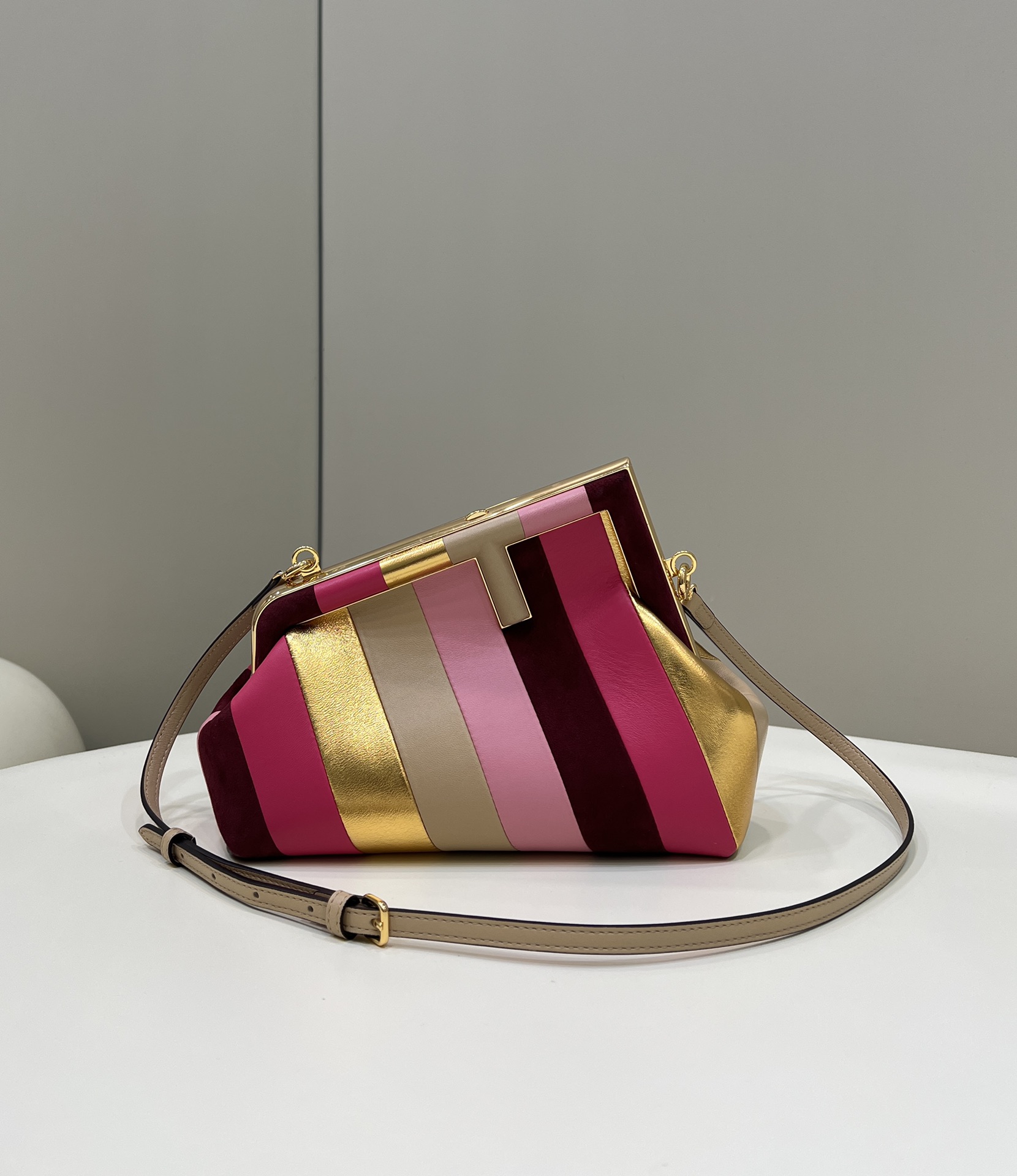 Bagsaaa F**di First Small Clutch Bag Multicolor - 26cm