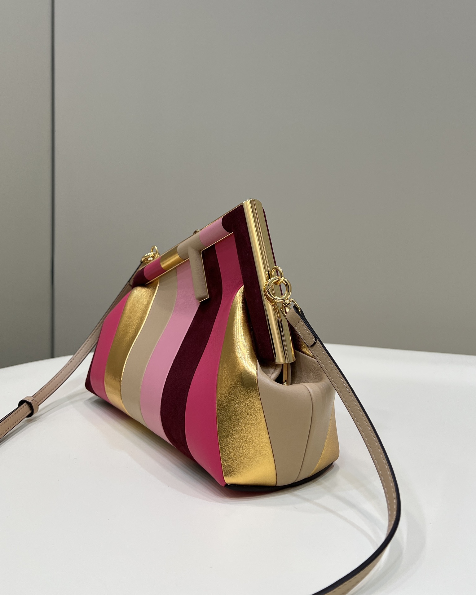 Bagsaaa F**di First Small Clutch Bag Multicolor - 26cm