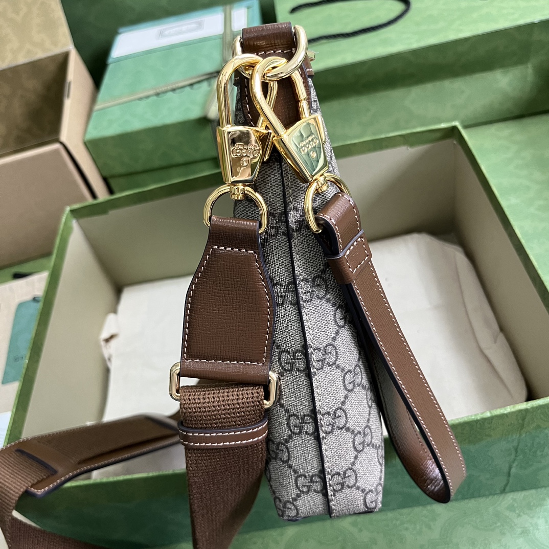 Bagsaaa Gvc*1 Medium messenger bag 726833 Beige and ebony - 30cm