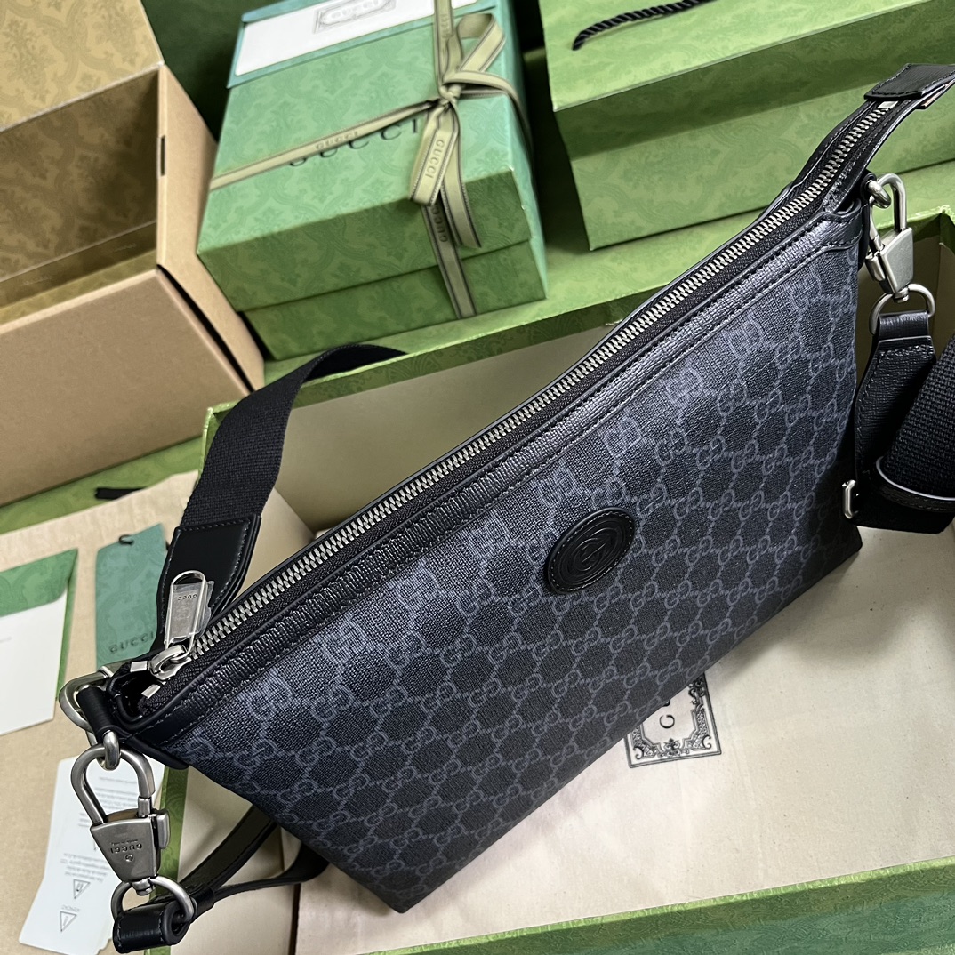 Bagsaaa Gvc*1 Medium messenger bag 726833 dark blue - 30cm