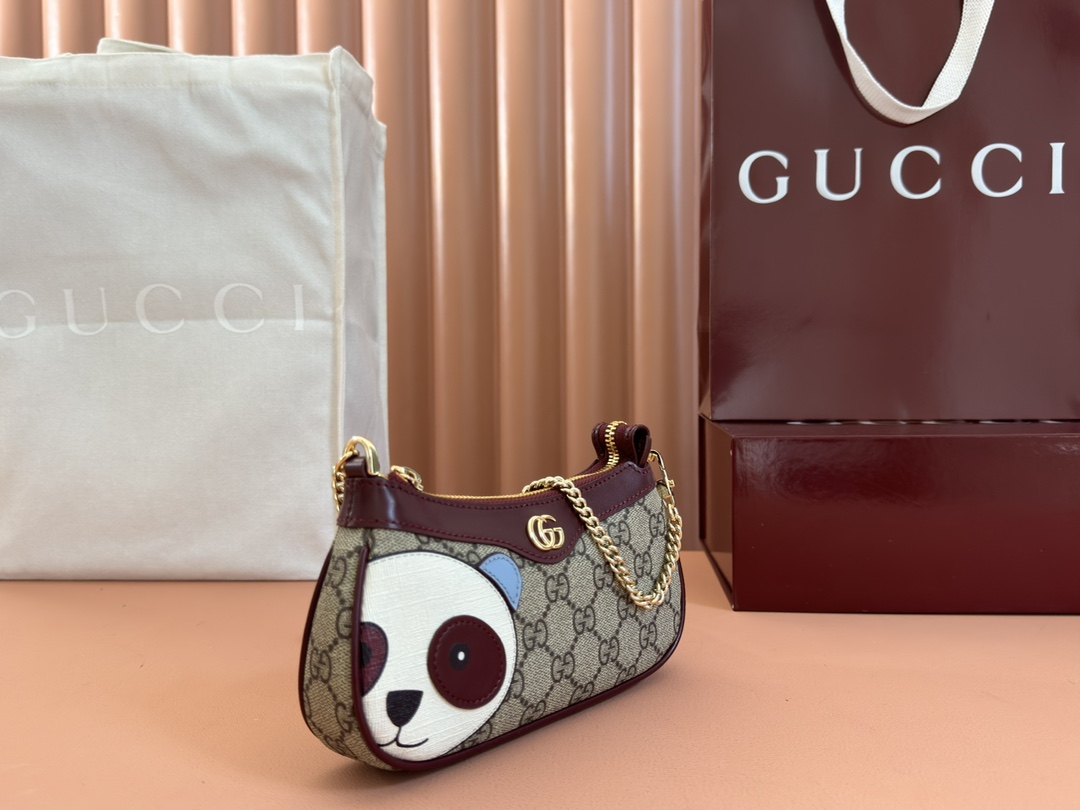 Bagsaaa Gvc*1 GG mini bag with panda detail 818763 - 19cm
