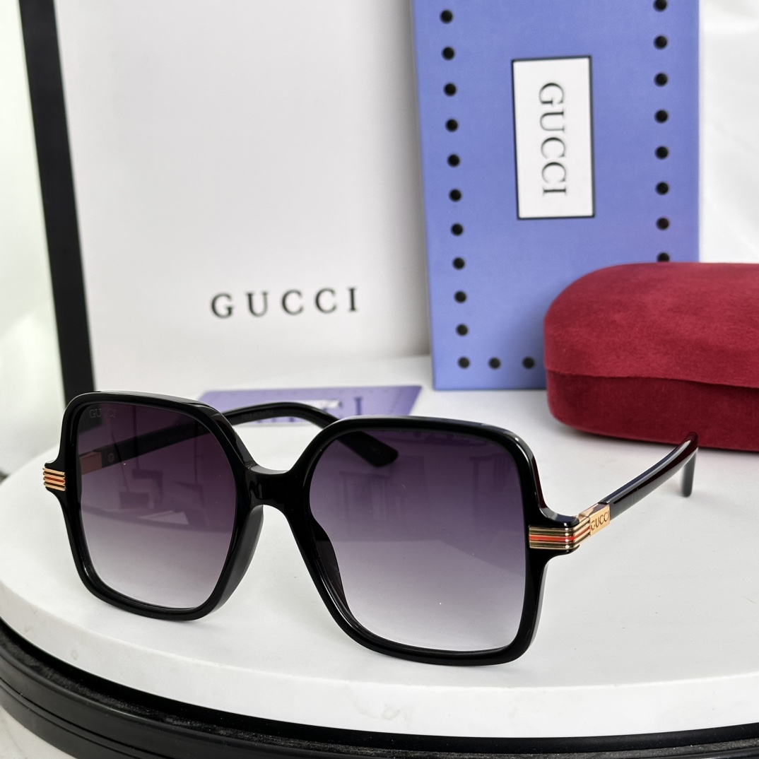 Bagsaaa Gvc*1 Low nose bridge fit square sunglasses