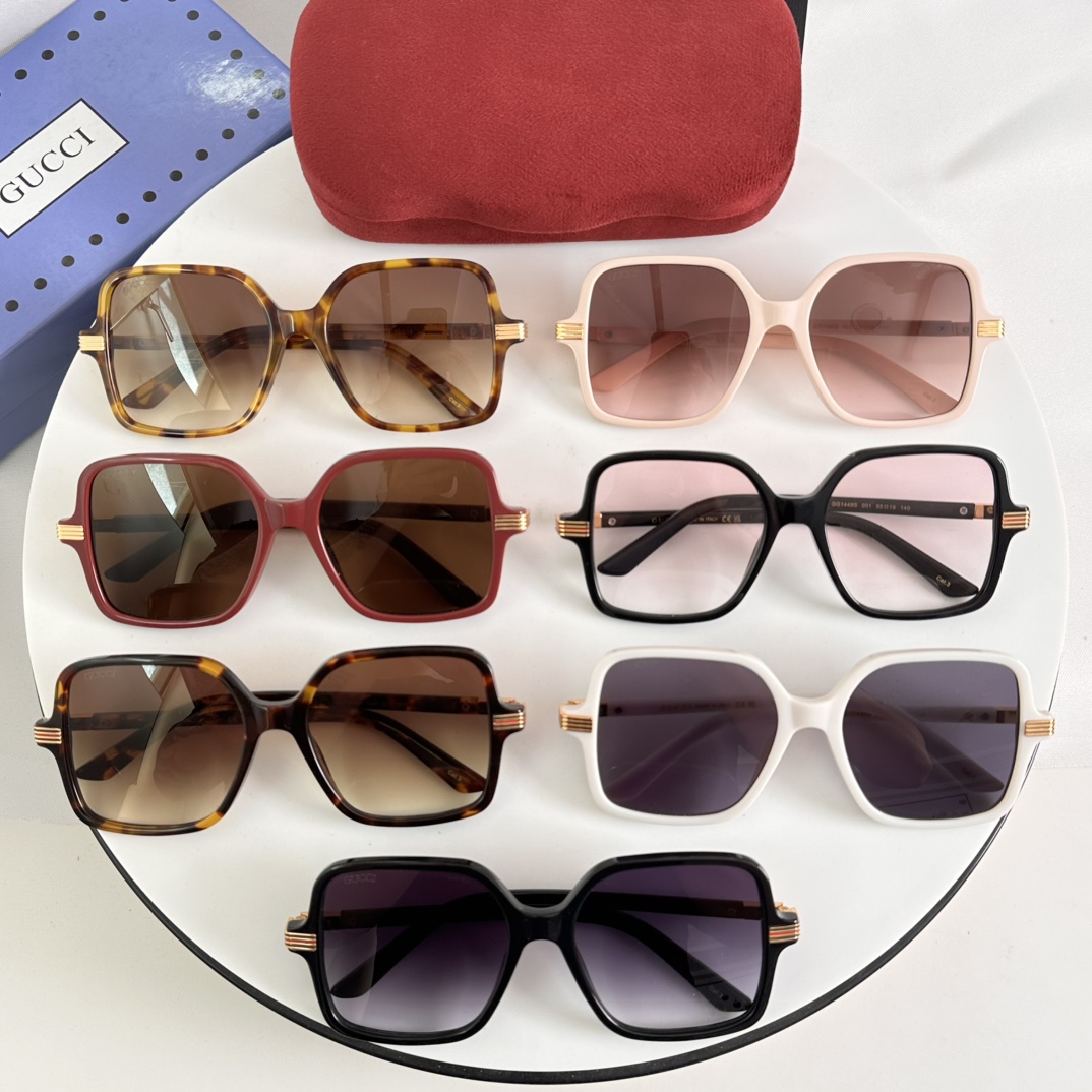 Bagsaaa Gvc*1 Low nose bridge fit square sunglasses