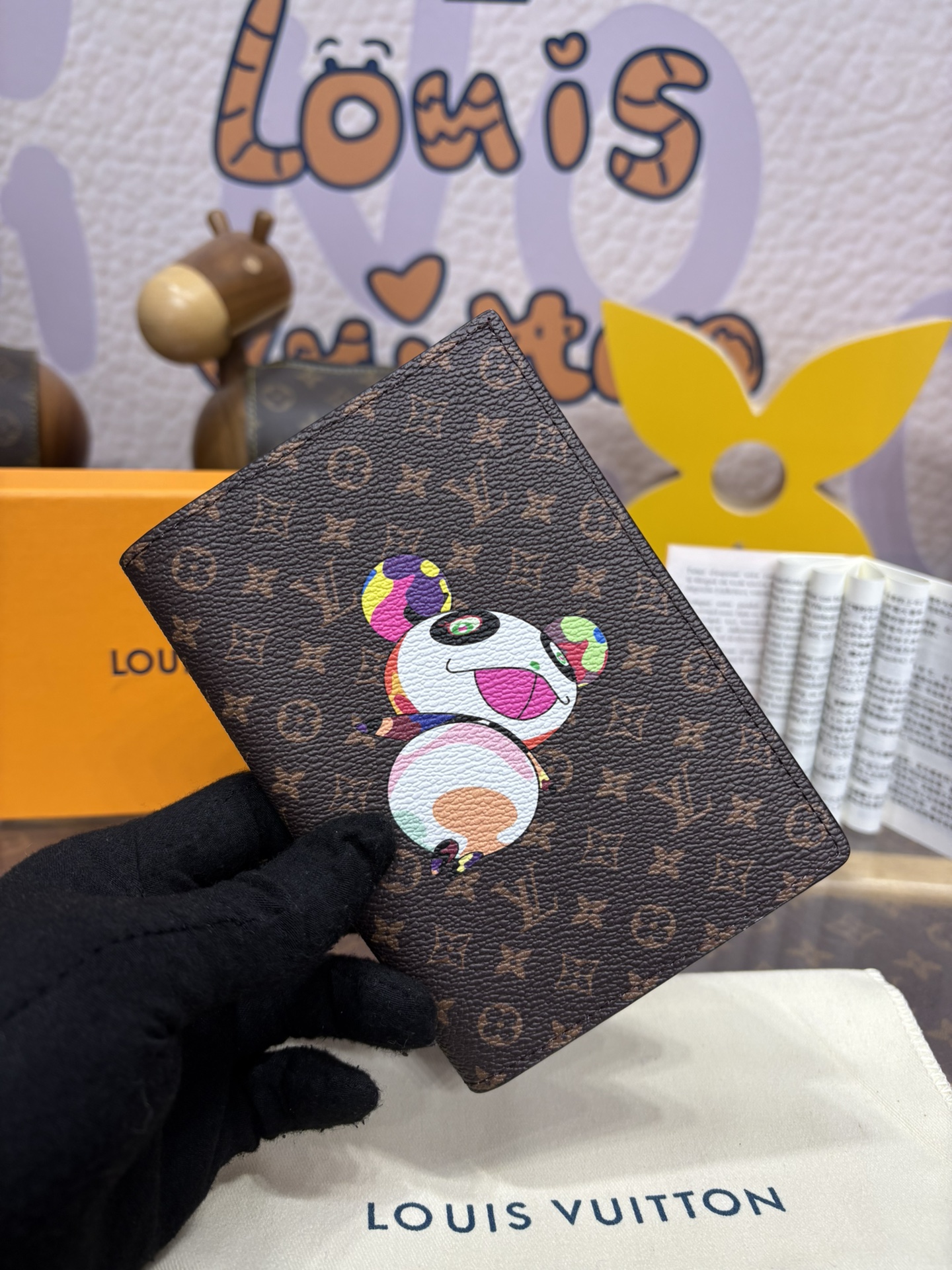 Bagsaaa M14164 LV x TM Passport Cover - 10 x 14 x 2.5 cm
