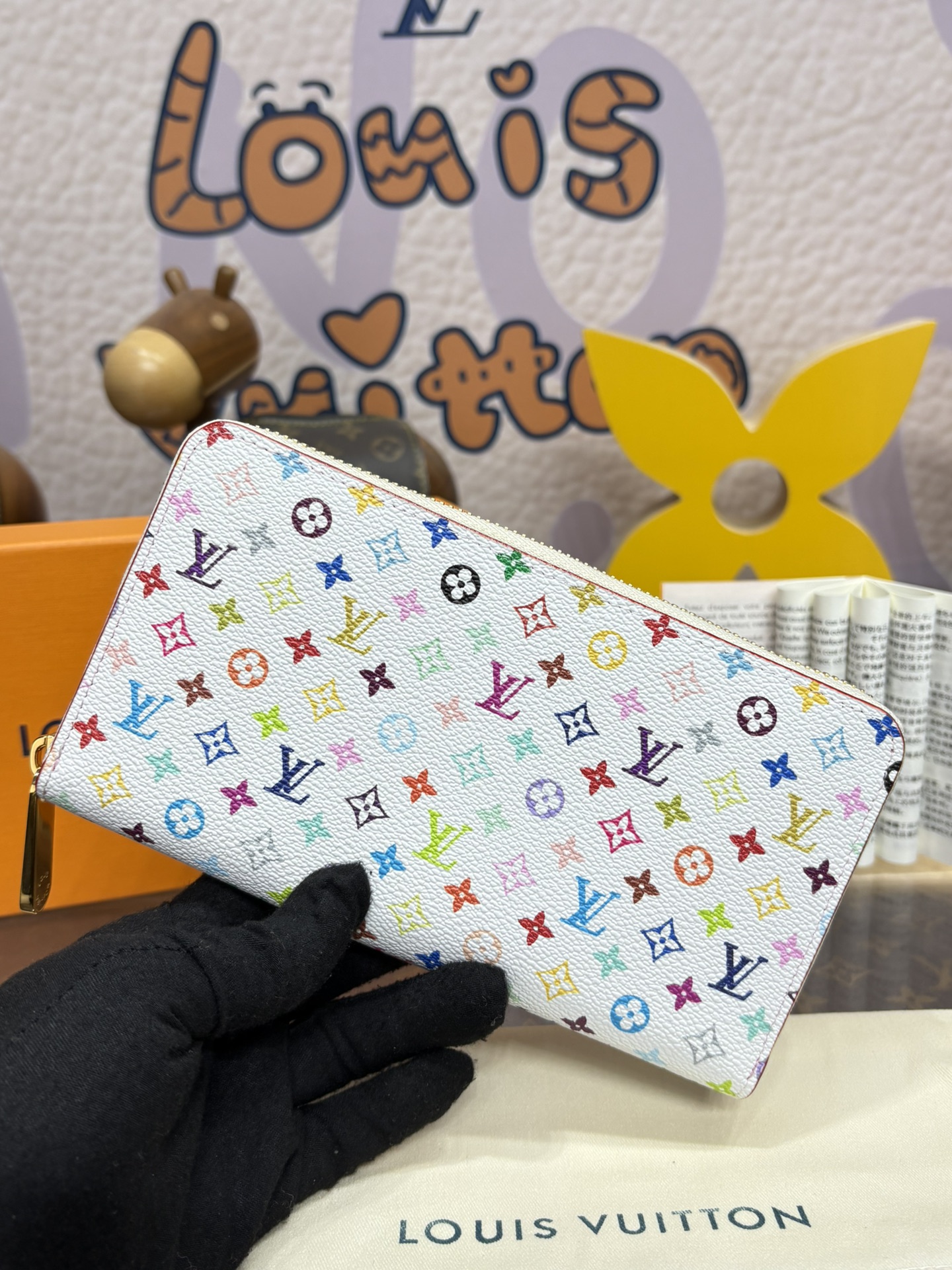 Bagsaaa M13922 LV x TM Zippy Wallet Multicolored - 19.5cm