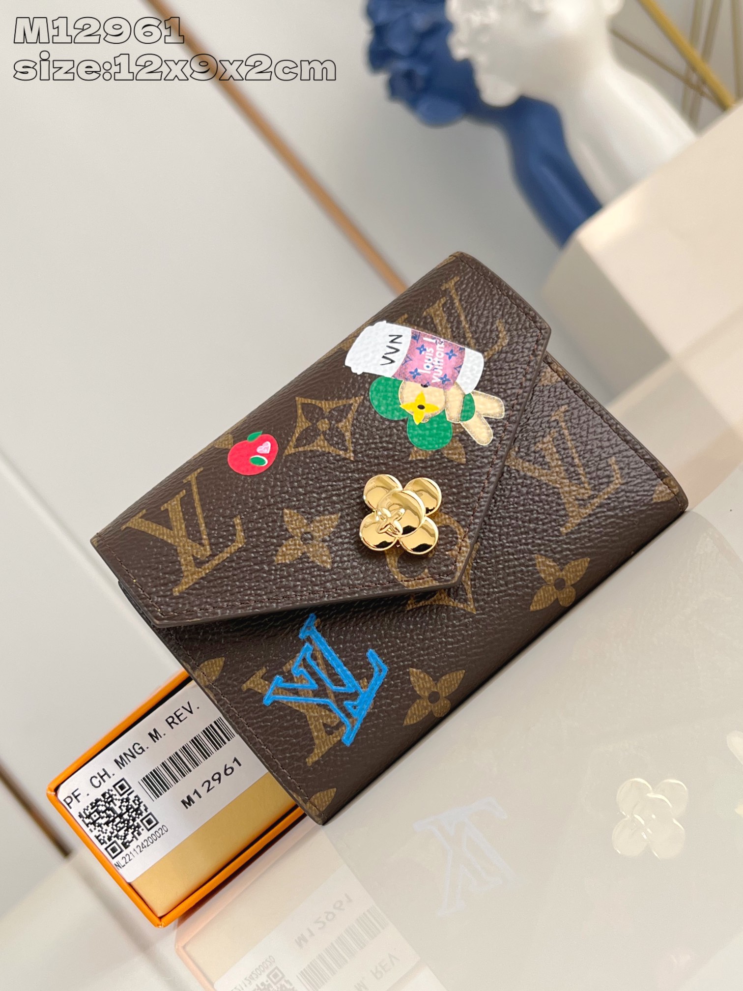 Bagsaaa L0vis Vvtt0n M12961 57th Street NYC Victorine Wallet - 12cm