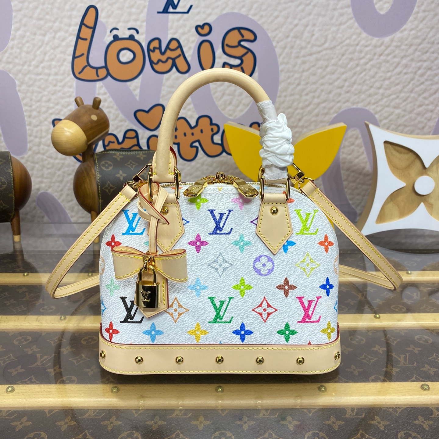 Bagsaaa M13078 LV x TM Alma BB Multicolored - 23.5cm