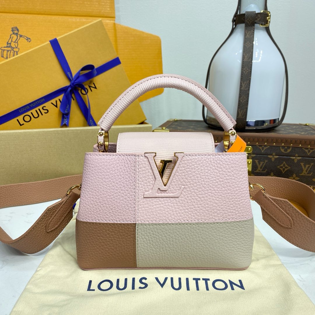 Bagsaaa L0vis Vvtt0n M59268 Capucines Mini Bag Pink - 21 x 14 x 8 cm