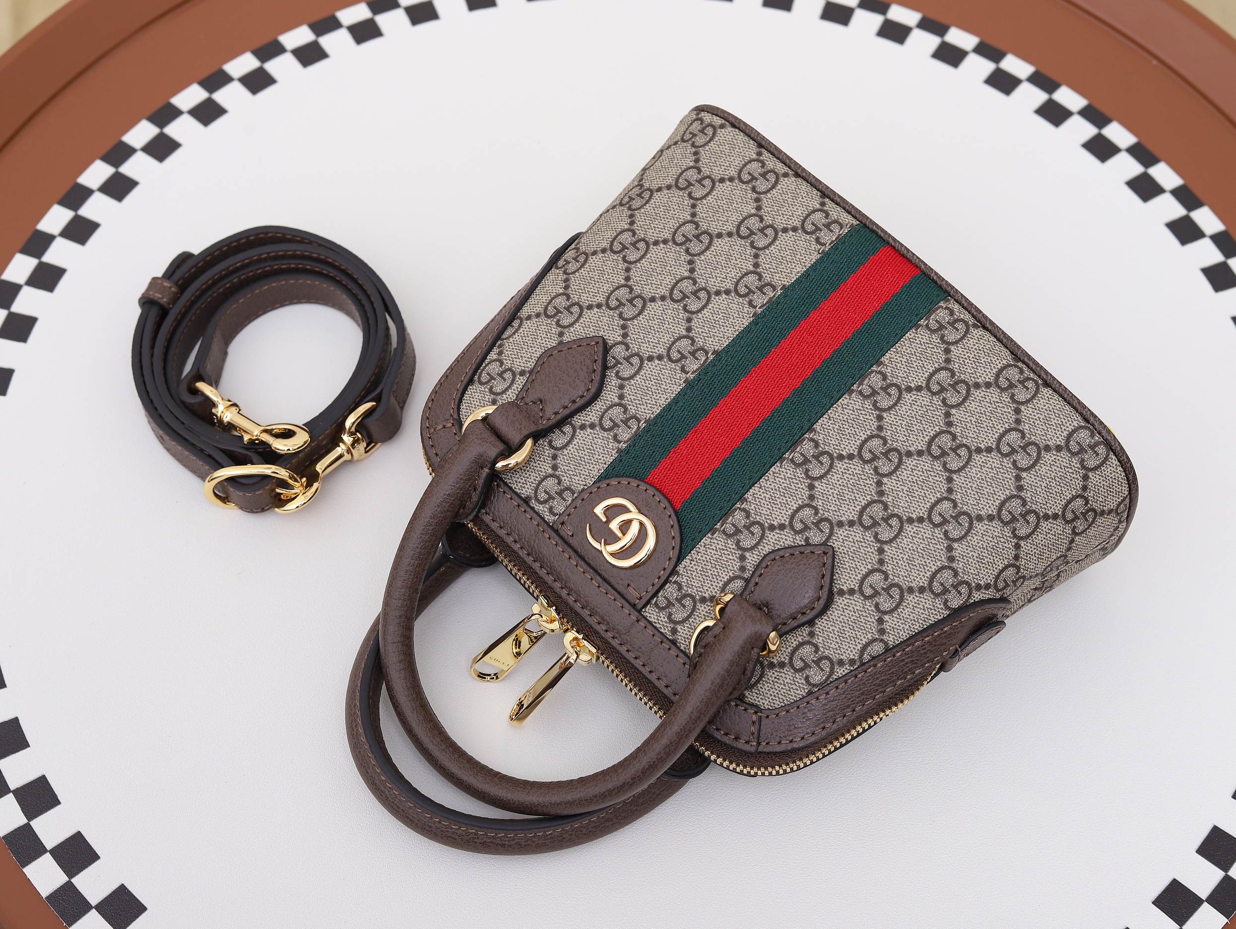 Bagsaaa Gvc*1 Ophidia mini top handle bag 772216 - 20.5cm