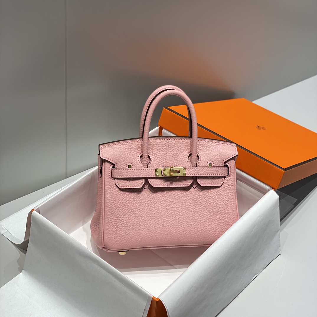 Bagsaaa H**me5 Mini Birkin Pink Togo - 20cm
