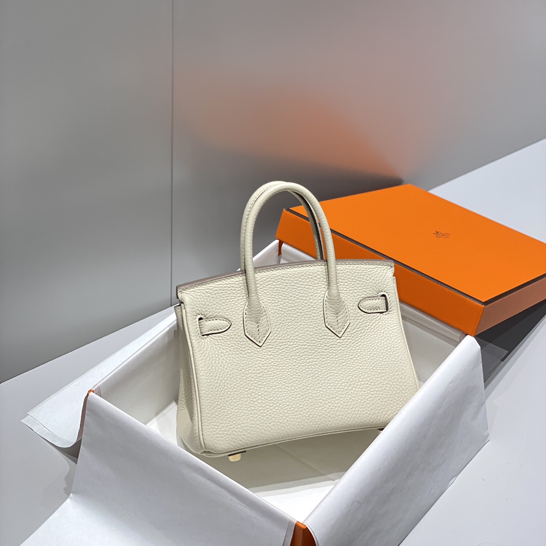 Bagsaaa H**me5 Mini Birkin Cream Togo - 20cm