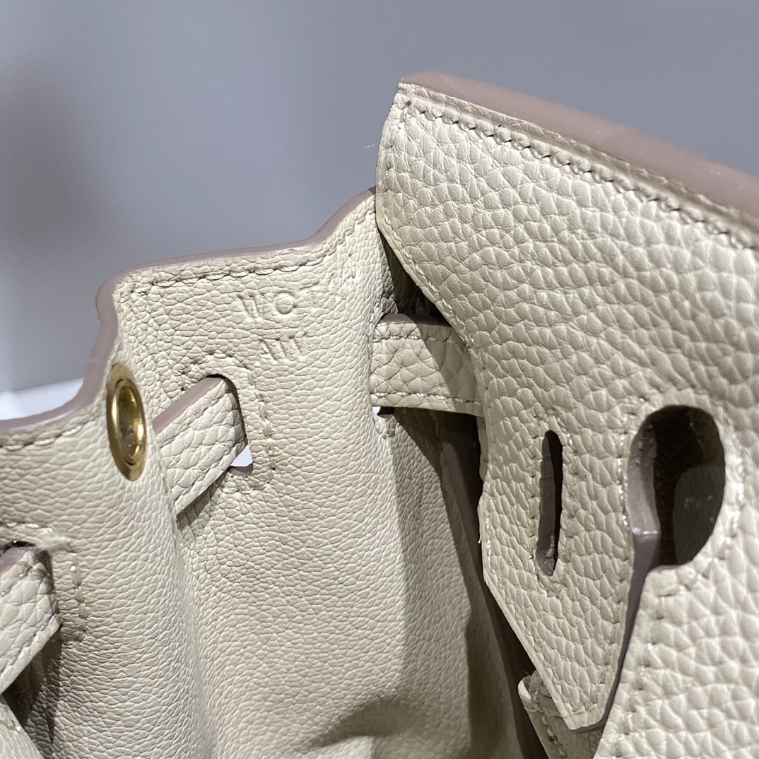 Bagsaaa H**me5 Mini Birkin Cream Togo - 20cm