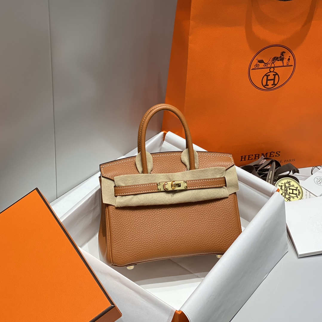 Bagsaaa H**me5 Mini Birkin Brown Togo - 20cm