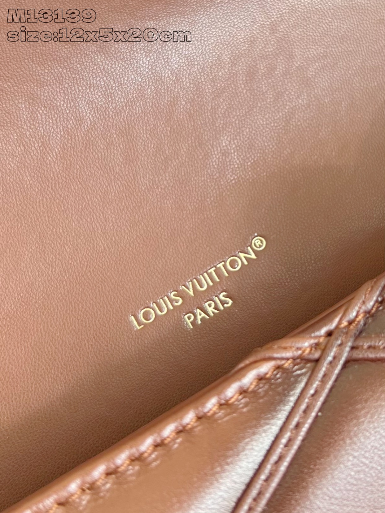 Bagsaaa L0vis Vvtt0n M13841 Wallet On Chain GO-14 Tan - 12 x 5 x 20 cm