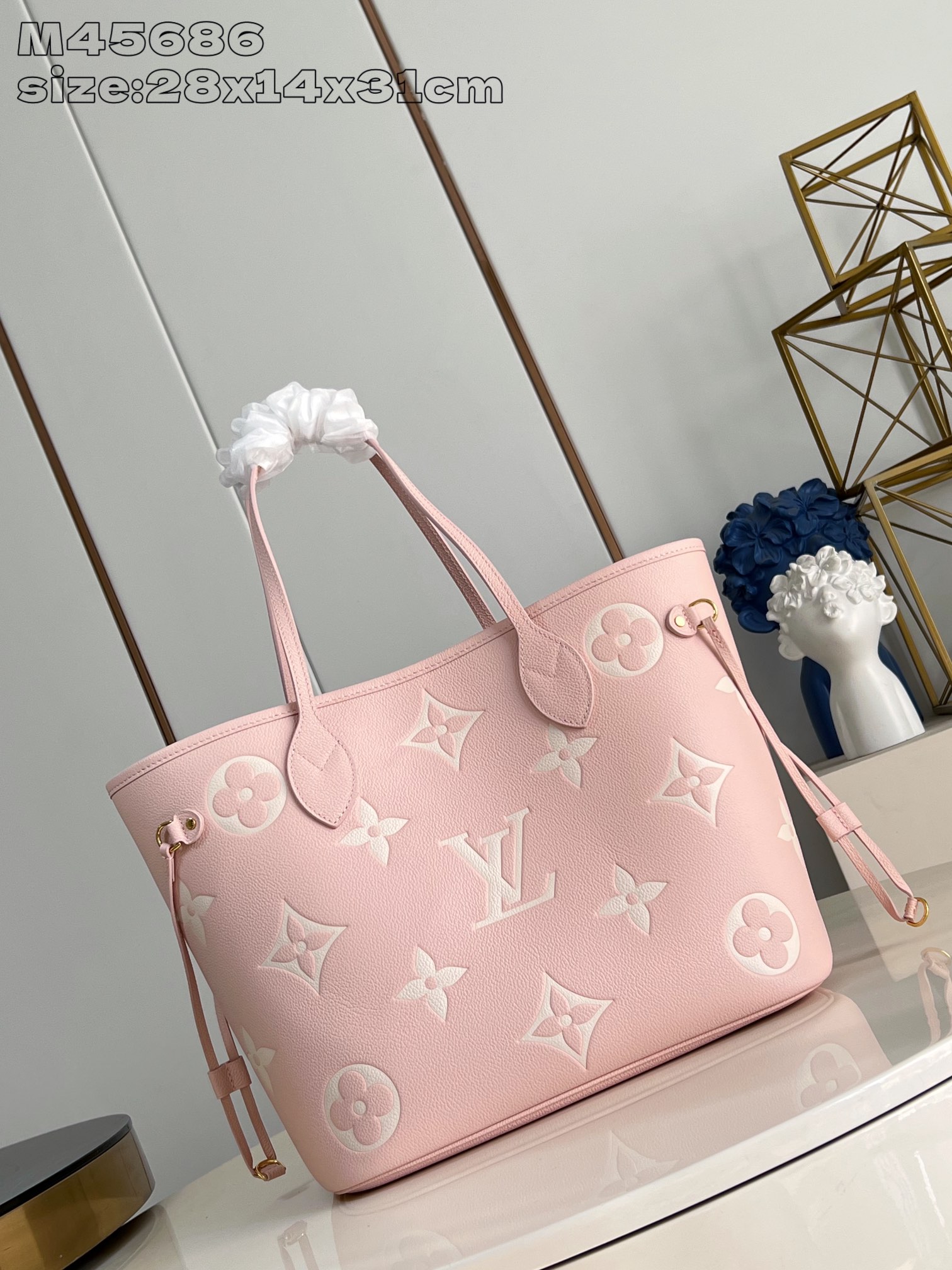 Bagsaaa L0vis Vvtt0n M14210 Neverfull MM Pink - 28 x 14 x 31 cm