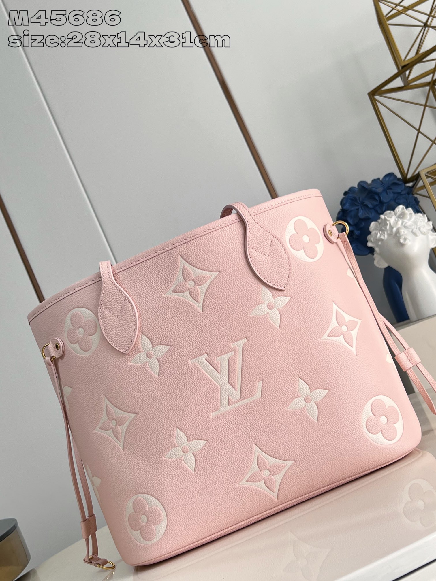Bagsaaa L0vis Vvtt0n M14210 Neverfull MM Pink - 28 x 14 x 31 cm