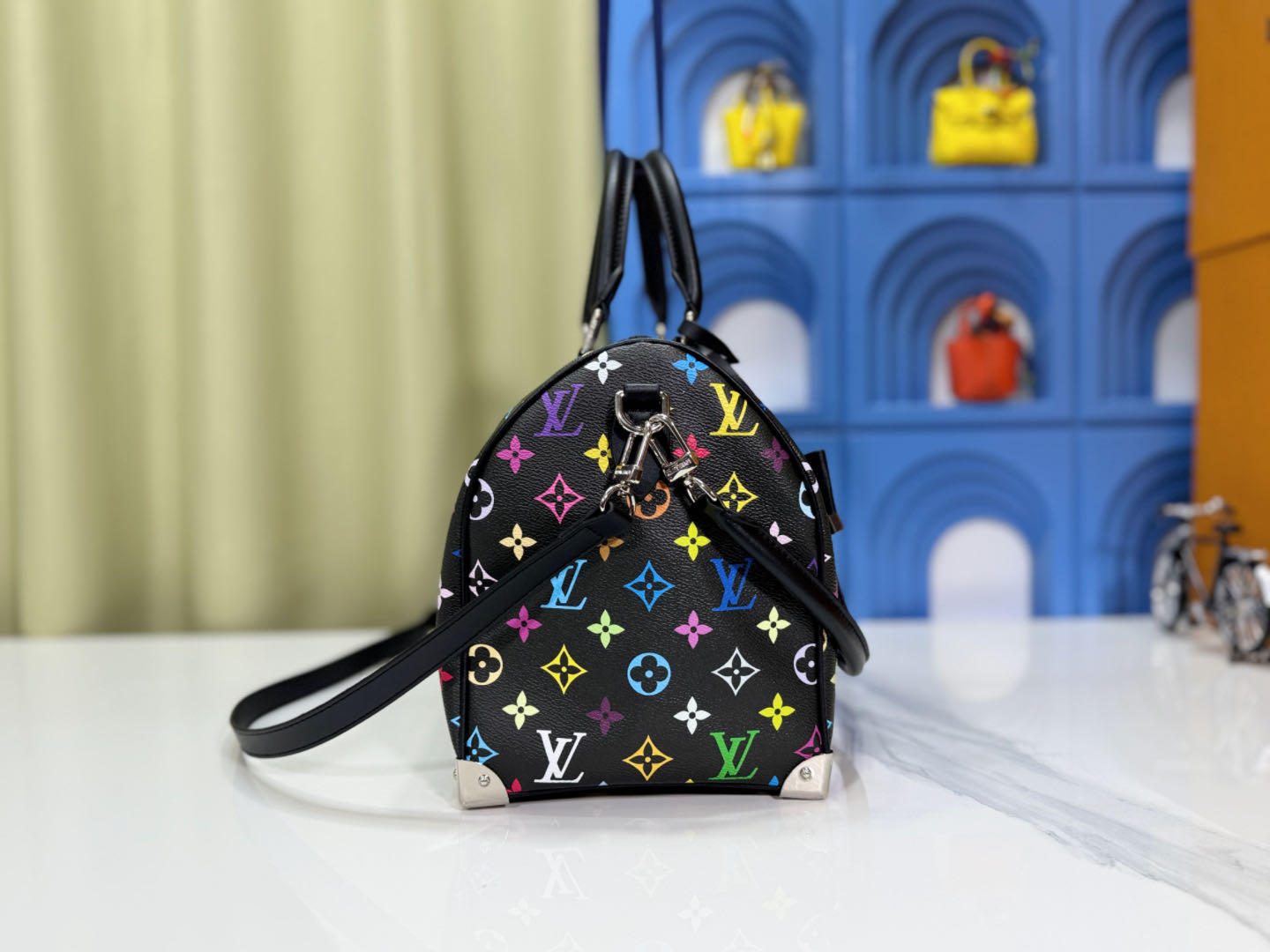 Bagsaaa L0vis Vvtt0n M13257 Speedy Soft 30 LV x TM Black Multicolor - 30 x 21 x 17 cm