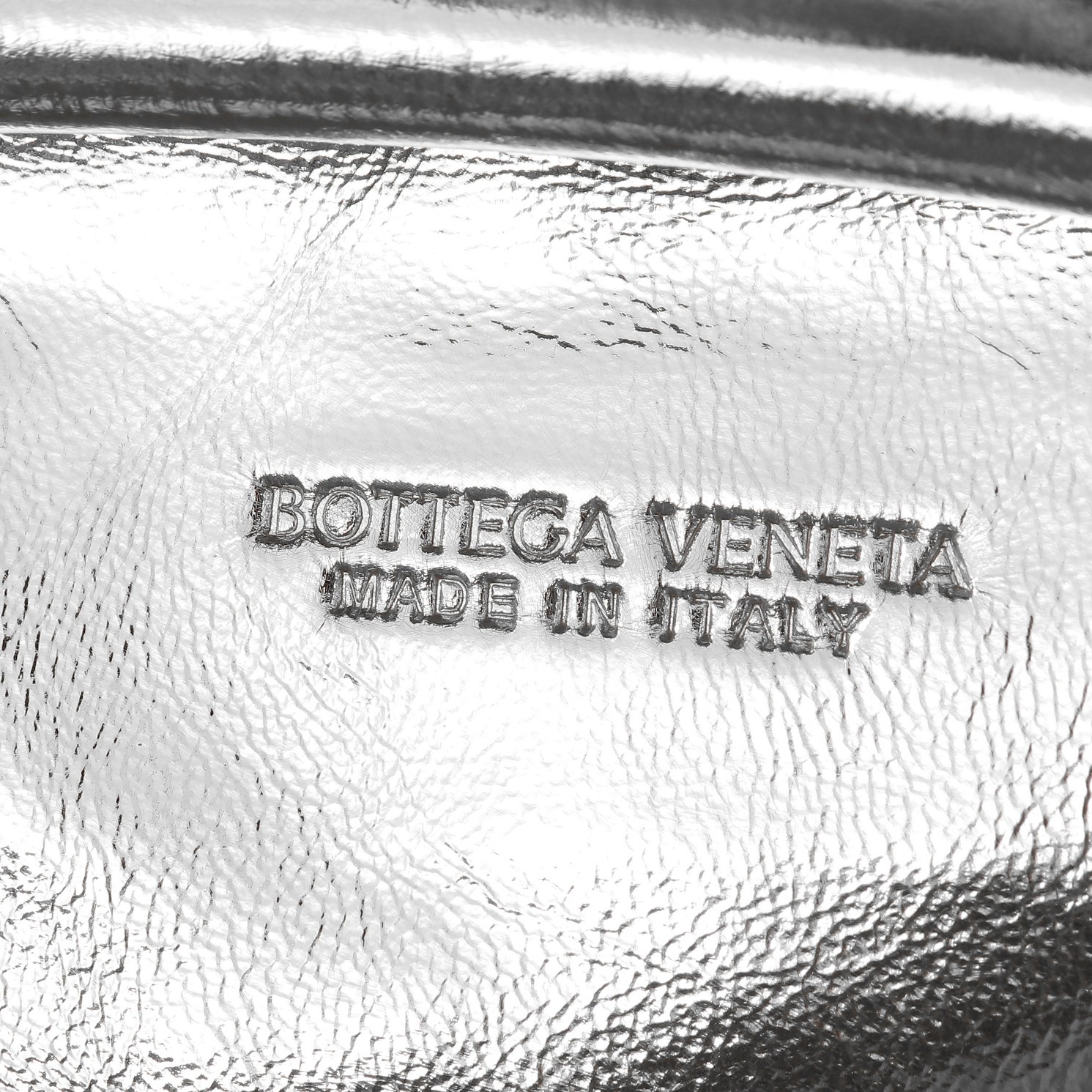 Bagsaaa B0tt*ga Ven*ta Small Lauren 1980 Silver 805018 - 20.5cm