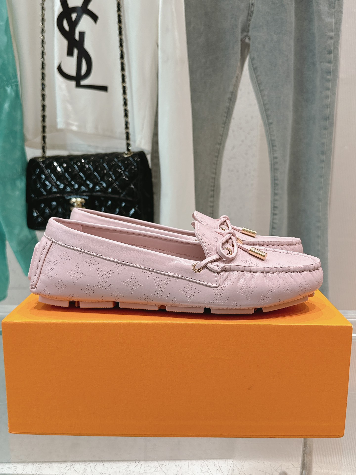 Bagsaaa L0vis Vvtt0n Gloria Flat Loafer Pink