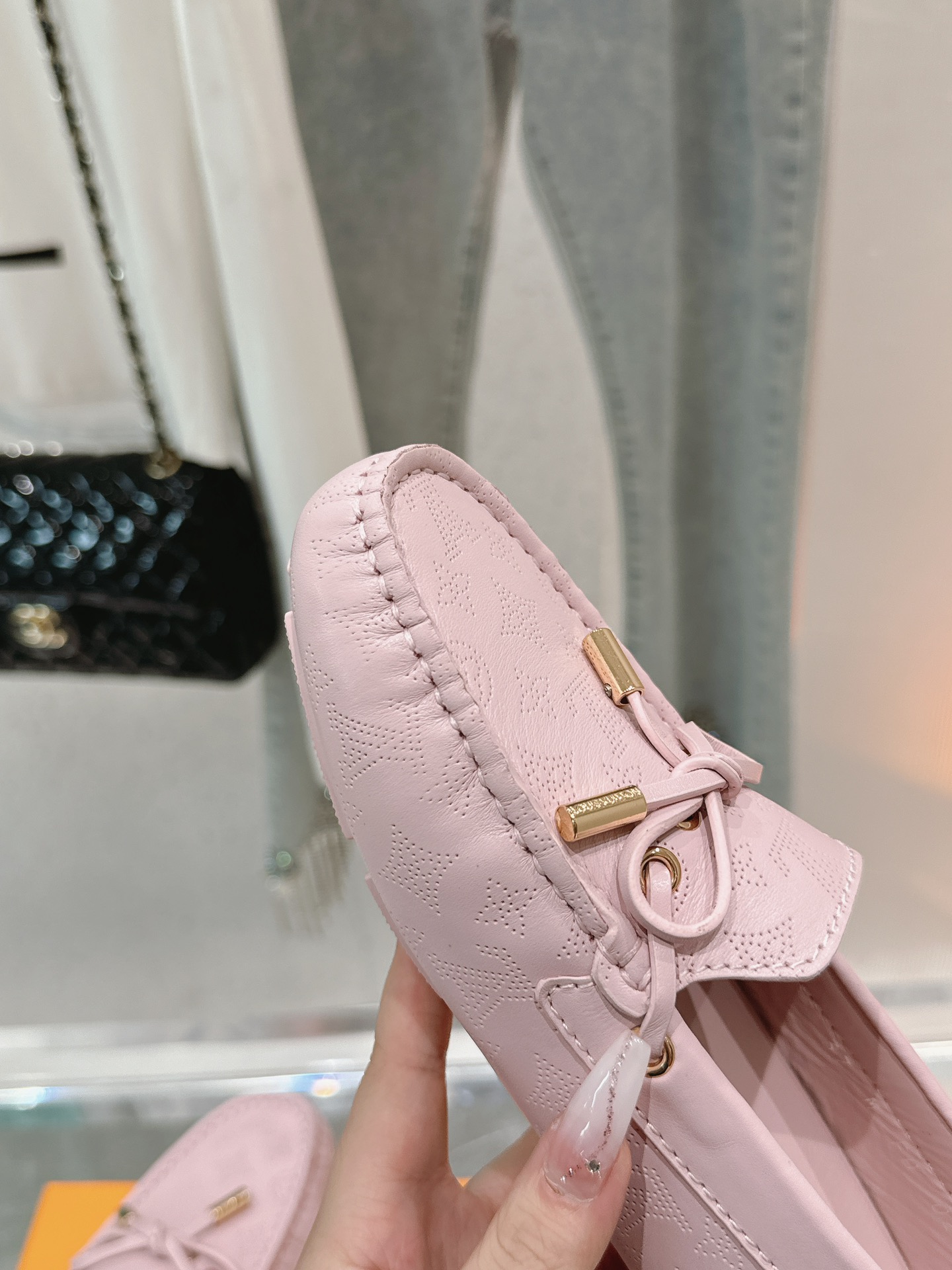 Bagsaaa L0vis Vvtt0n Gloria Flat Loafer Pink