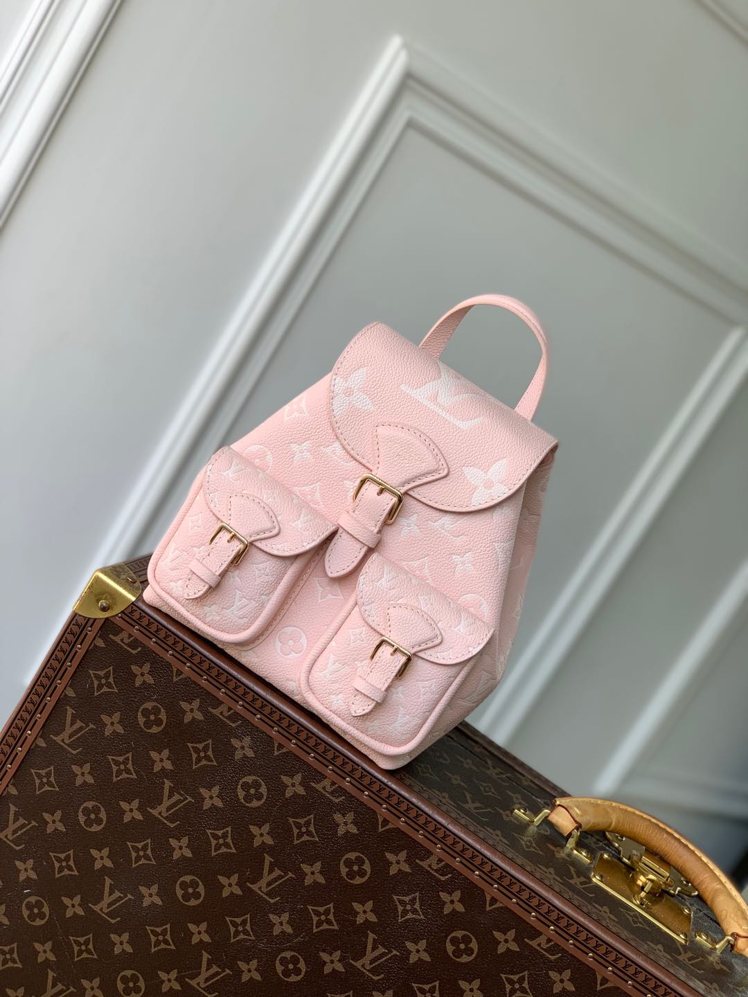 Bagsaaa L0vis Vvtt0n M12987 Backup Backpack Pink - 20 x 22 x 14 cm