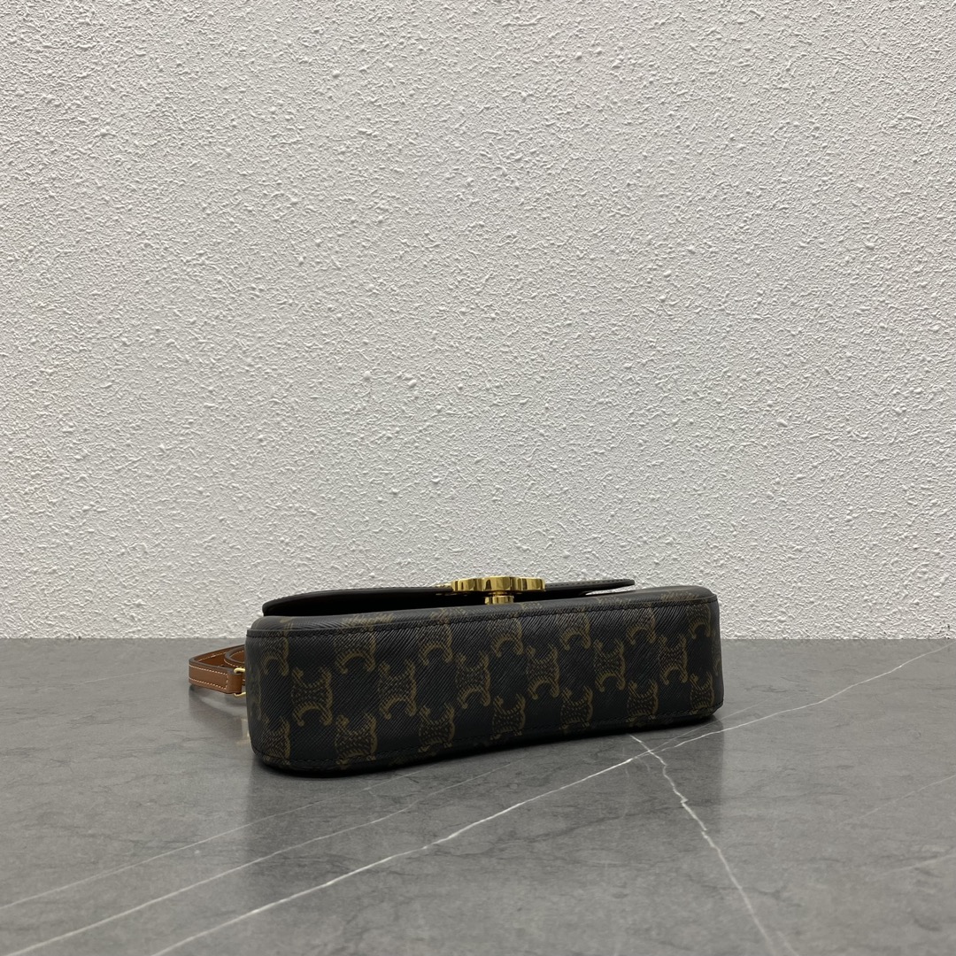 Bagsaaa Teen Ce1i*e Lola In Triomphe Canvas And Calfskin 119532 - 20 x 11.5 x 5 CM