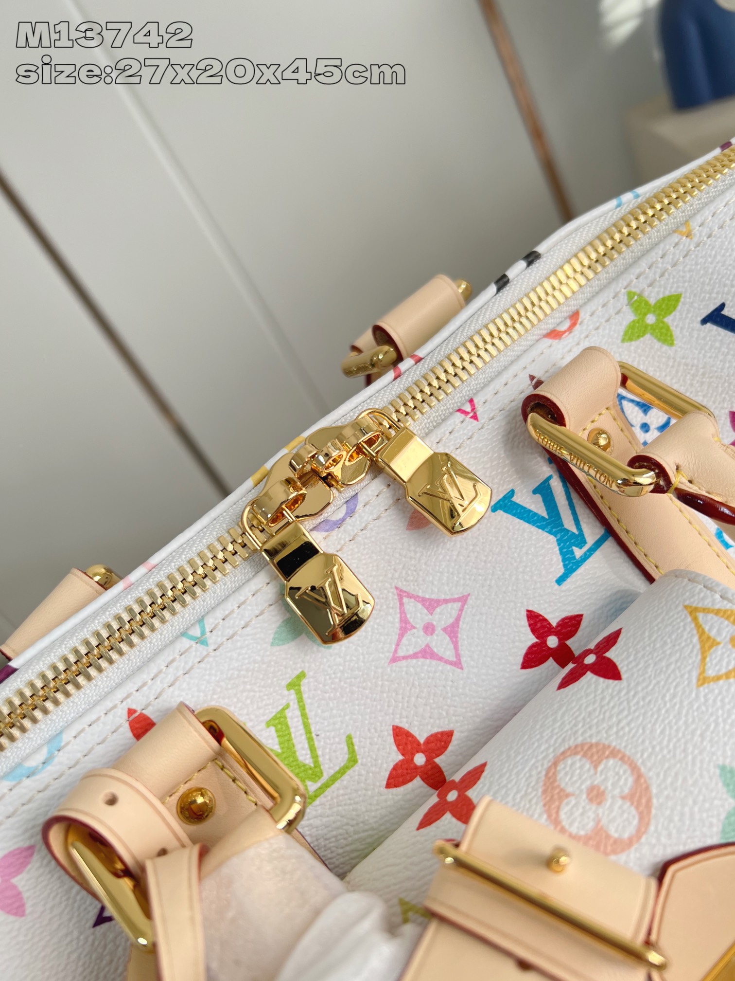 Bagsaaa M13742 LV x TM Keepall Bandoulière 45 Multicolored - 45cm