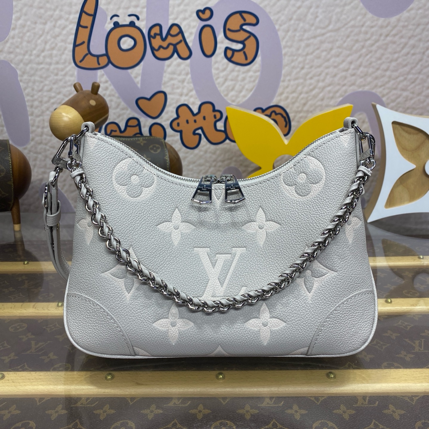 Bagsaaa L0vis Vvtt0n M14211 Boulogne Bag Gray - 29 x 16 x 9.5 cm