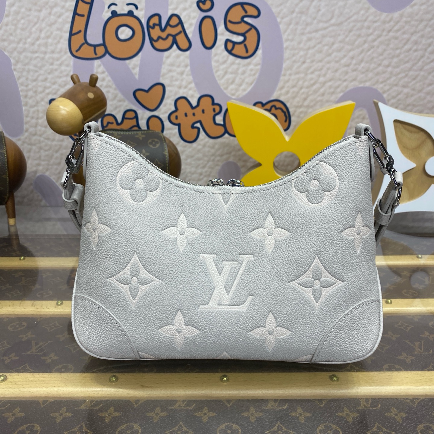 Bagsaaa L0vis Vvtt0n M14211 Boulogne Bag Gray - 29 x 16 x 9.5 cm