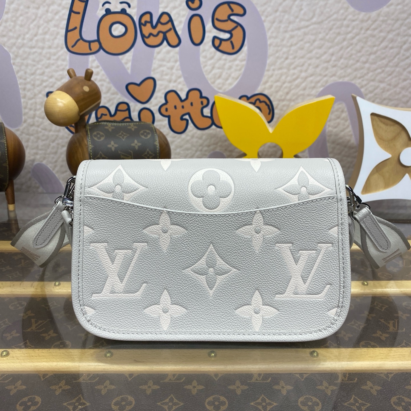Bagsaaa L0vis Vvtt0n M14214 Diane Bag Gray - 24 x 15 x 9 cm
