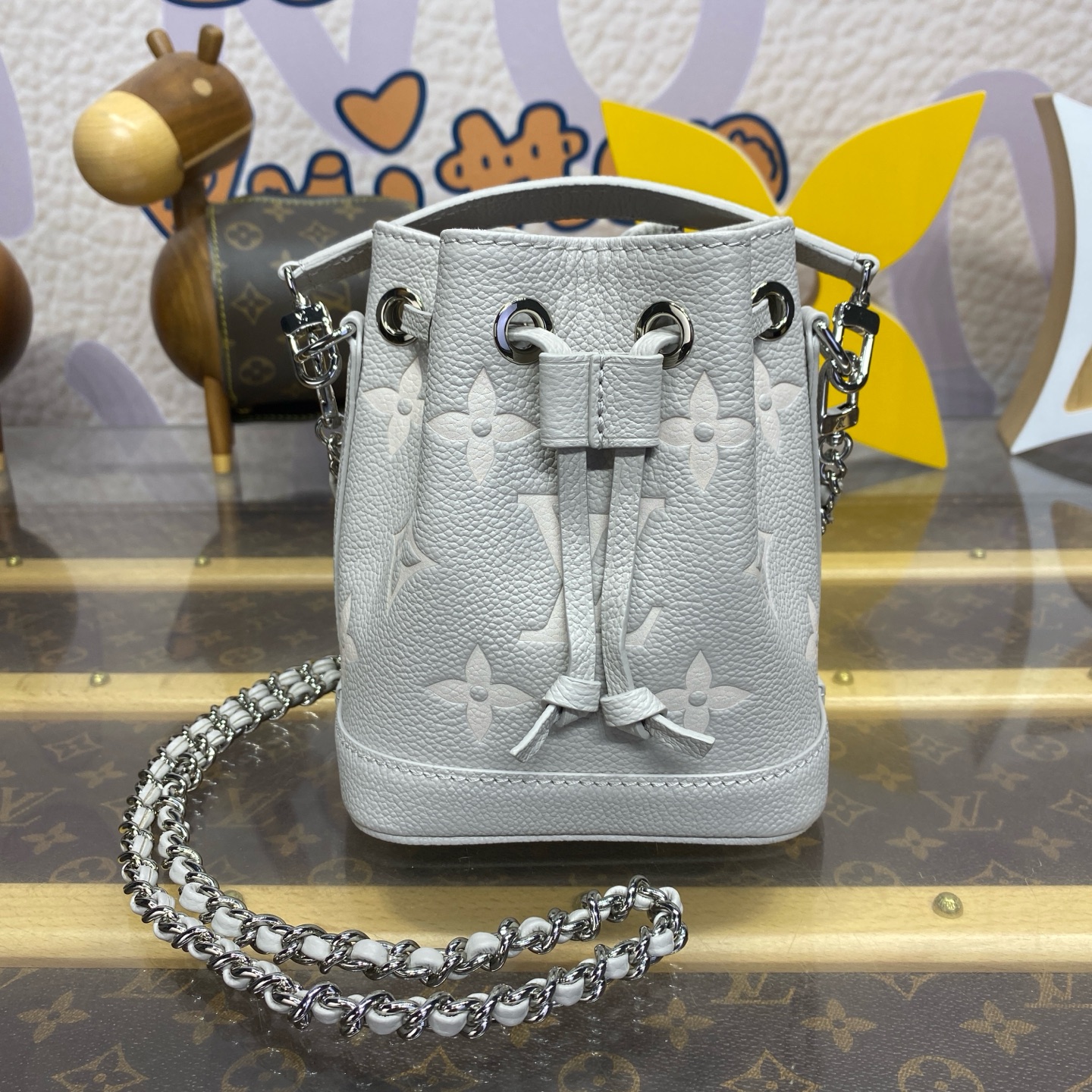 Bagsaaa L0vis Vvtt0n M14224 Nano Noé Bag Gray - 13 x 16 x 10 cm