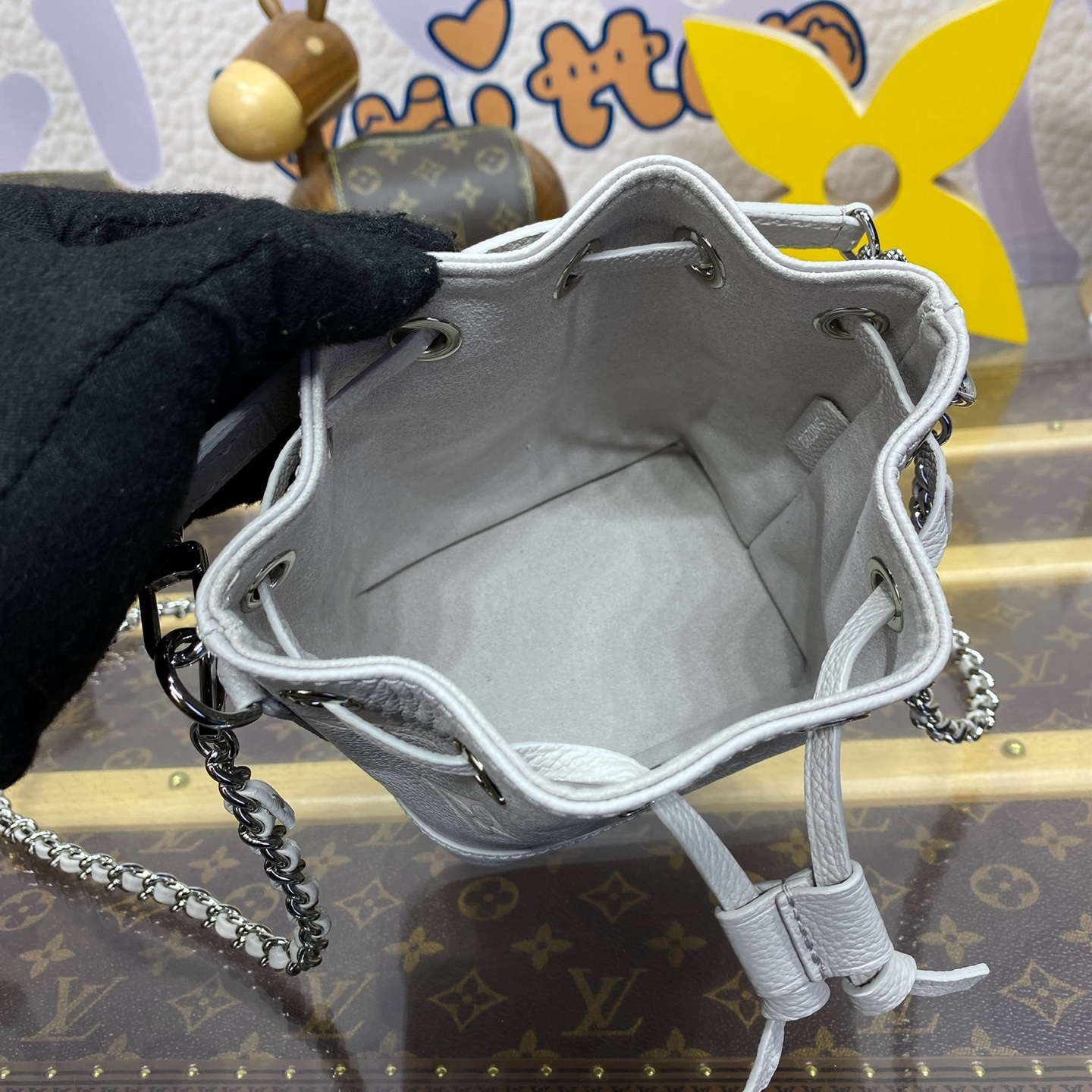 Bagsaaa L0vis Vvtt0n M14224 Nano Noé Bag Gray - 13 x 16 x 10 cm