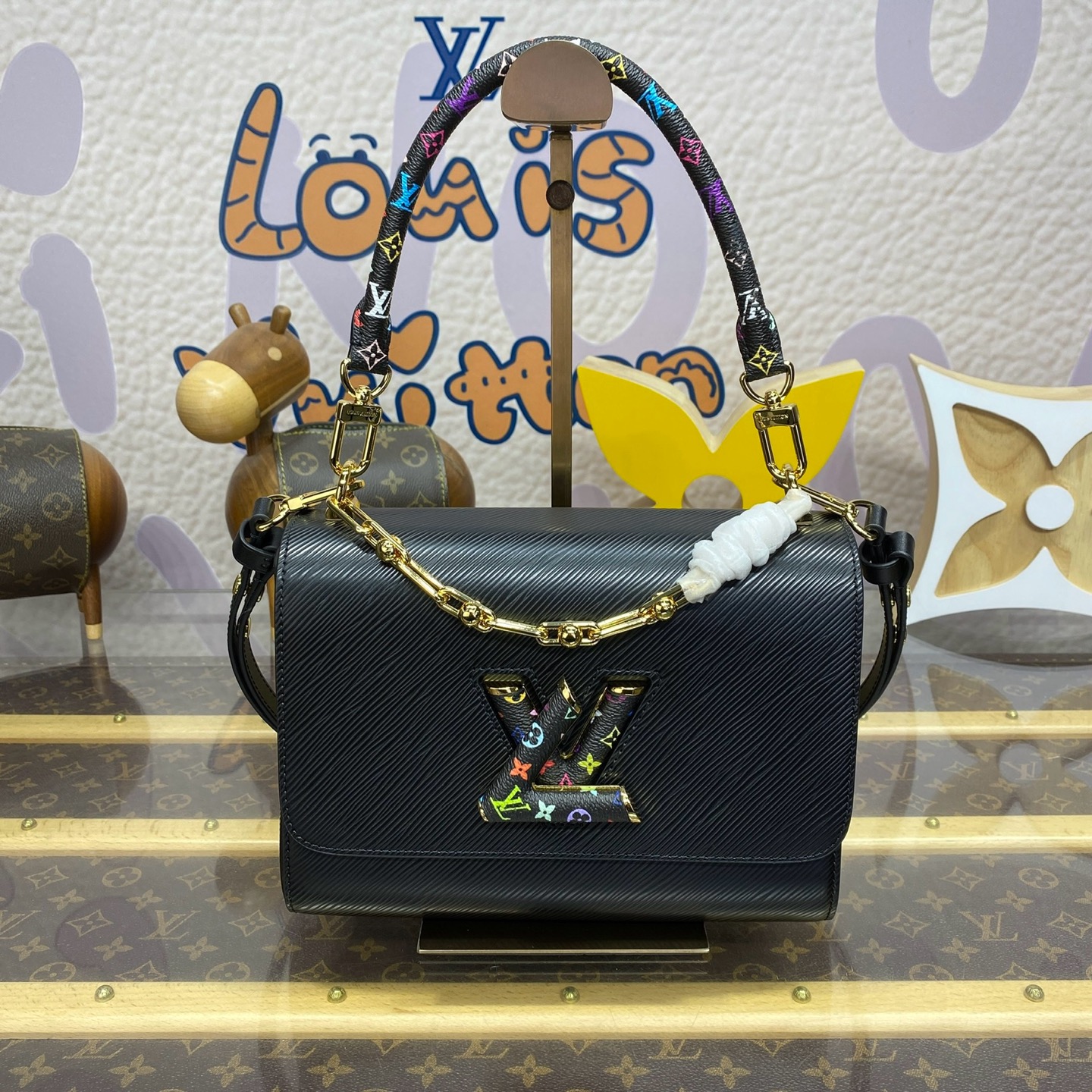 Bagsaaa M13243 LV x TM Twist MM Slim Gray - 23 x 16 x 8 cm