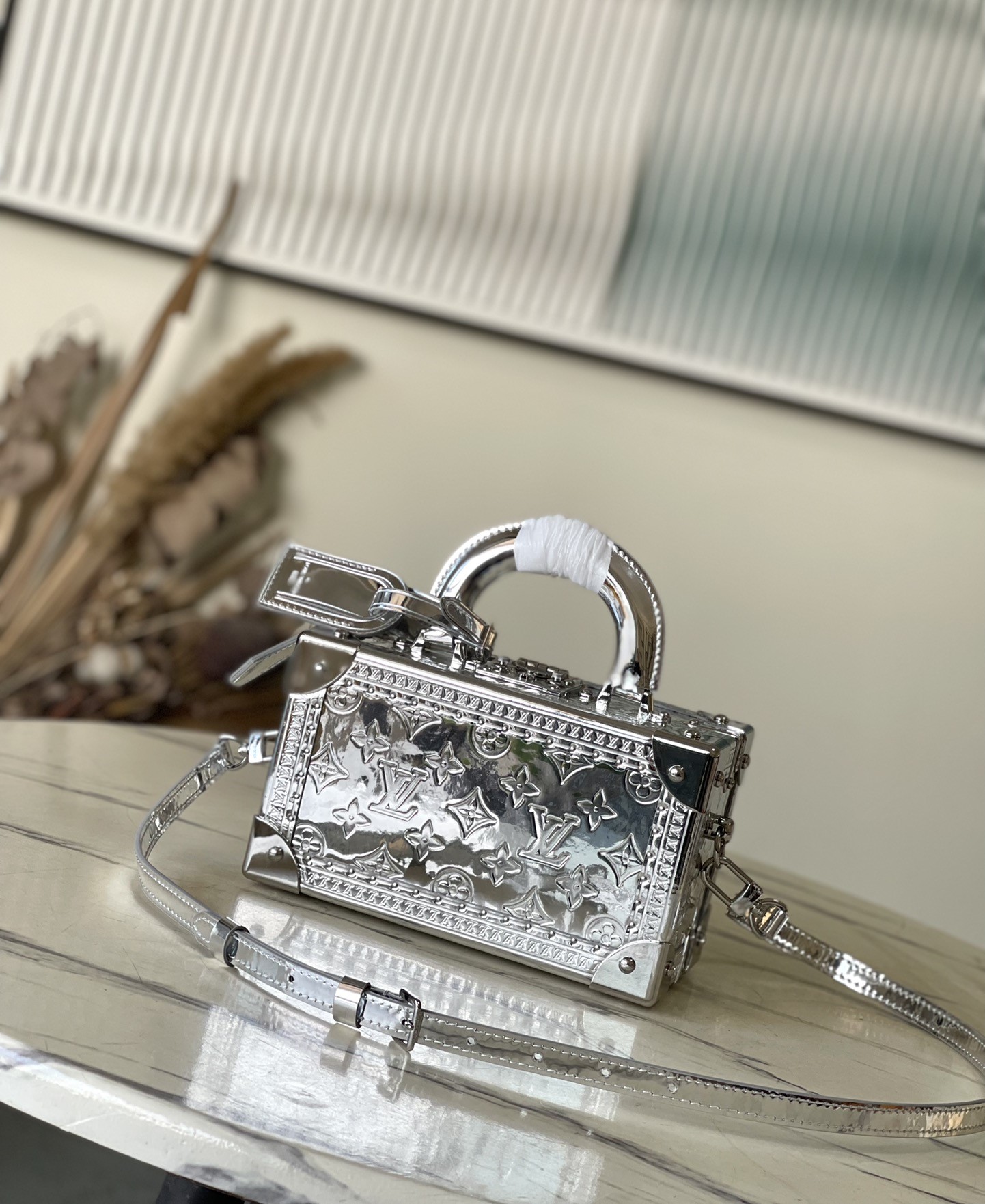 Bagsaaa L0vis Vvtt0n M12797 Valisette Trésor Silver Bag - 24 x 15 x 12 cm
