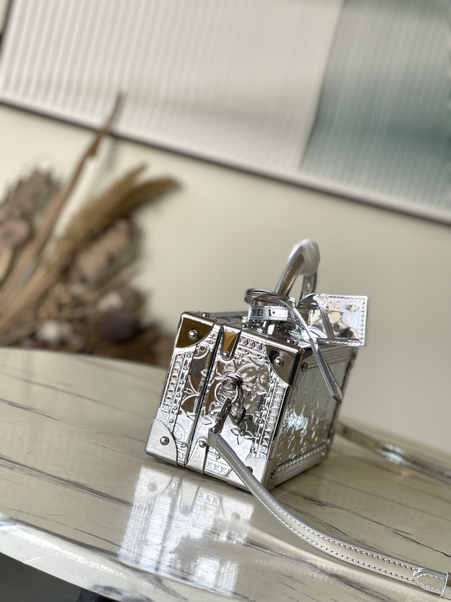 Bagsaaa L0vis Vvtt0n M12797 Valisette Trésor Silver Bag - 24 x 15 x 12 cm