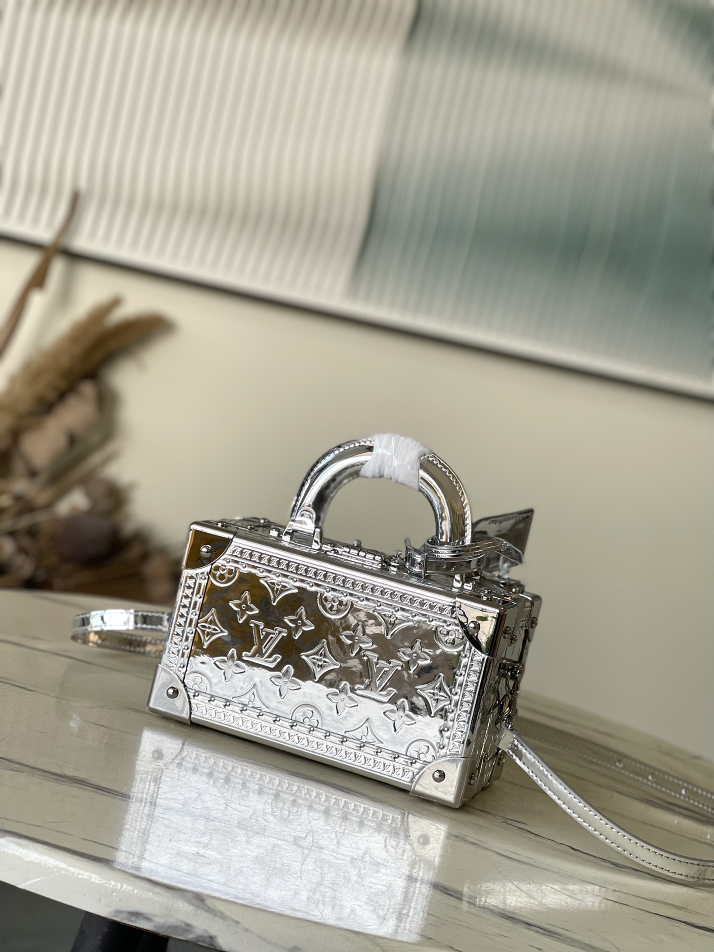 Bagsaaa L0vis Vvtt0n M12797 Valisette Trésor Silver Bag - 24 x 15 x 12 cm