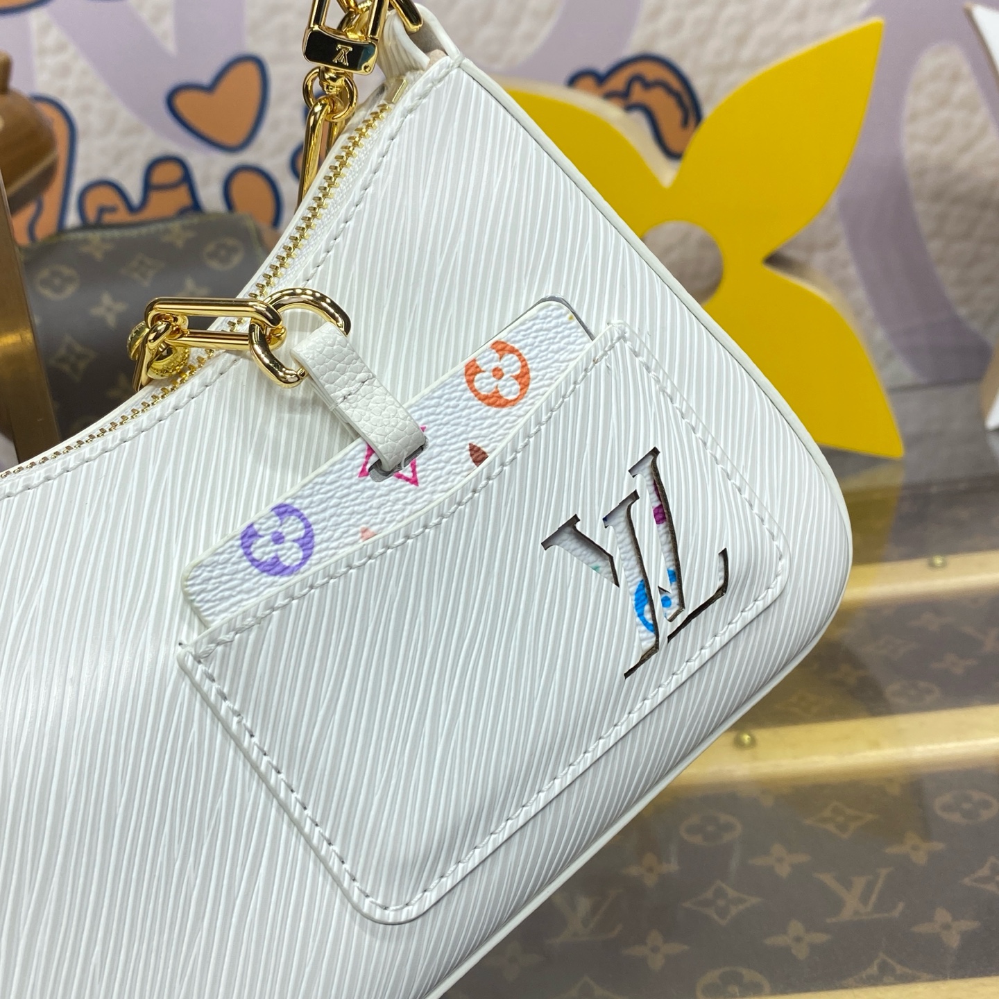 Bagsaaa L0vis Vvtt0n M13100 LV x TM Marellini Bag White/Multicoloured - 19cm
