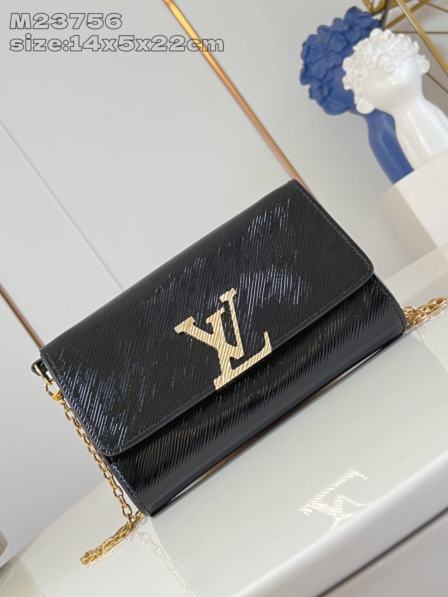 Bagsaaa L0vis Vvtt0n M23756 LV Night Pochette L0vise Black - 22cm