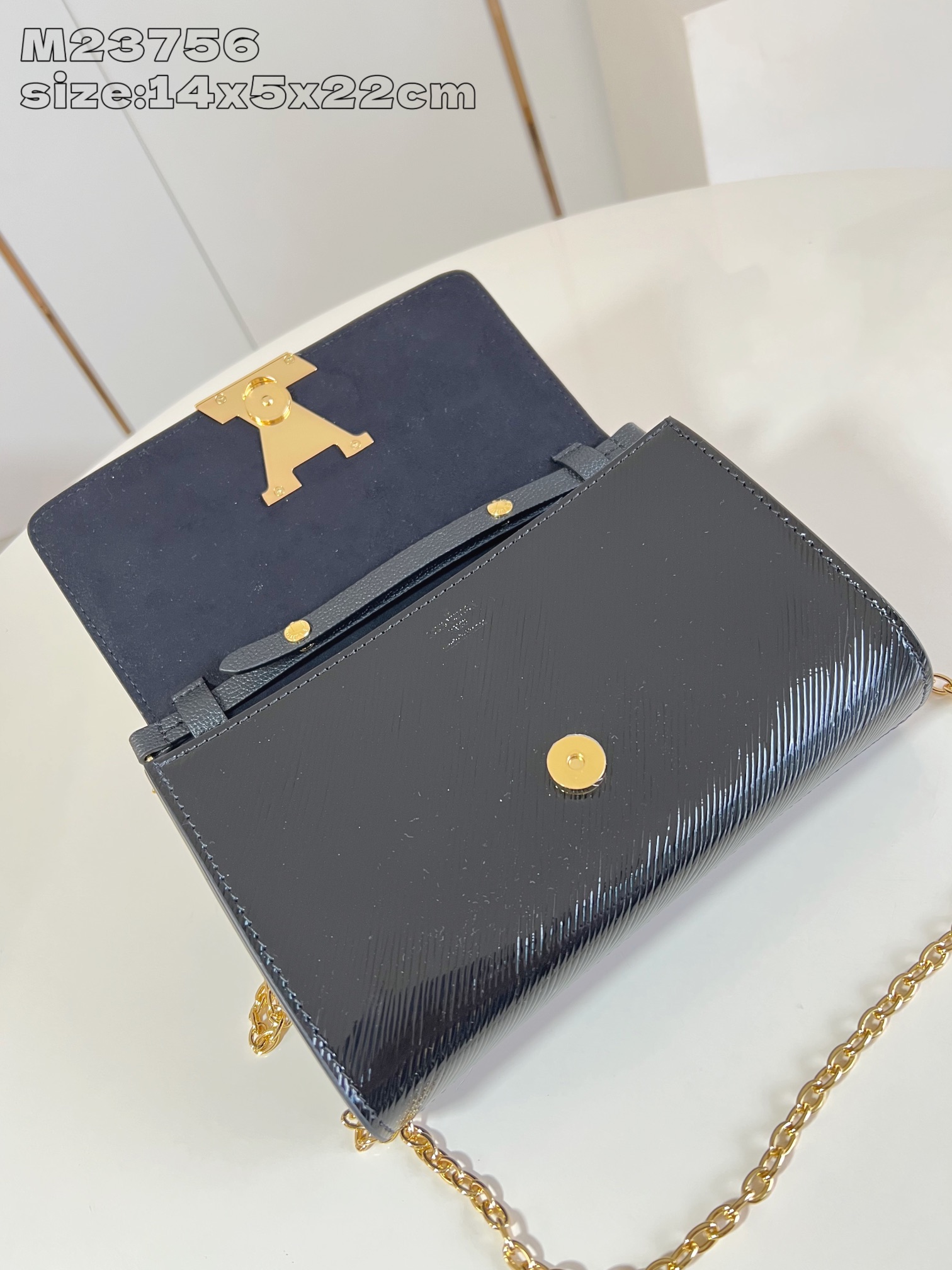 Bagsaaa L0vis Vvtt0n M23756 LV Night Pochette L0vise Black - 22cm