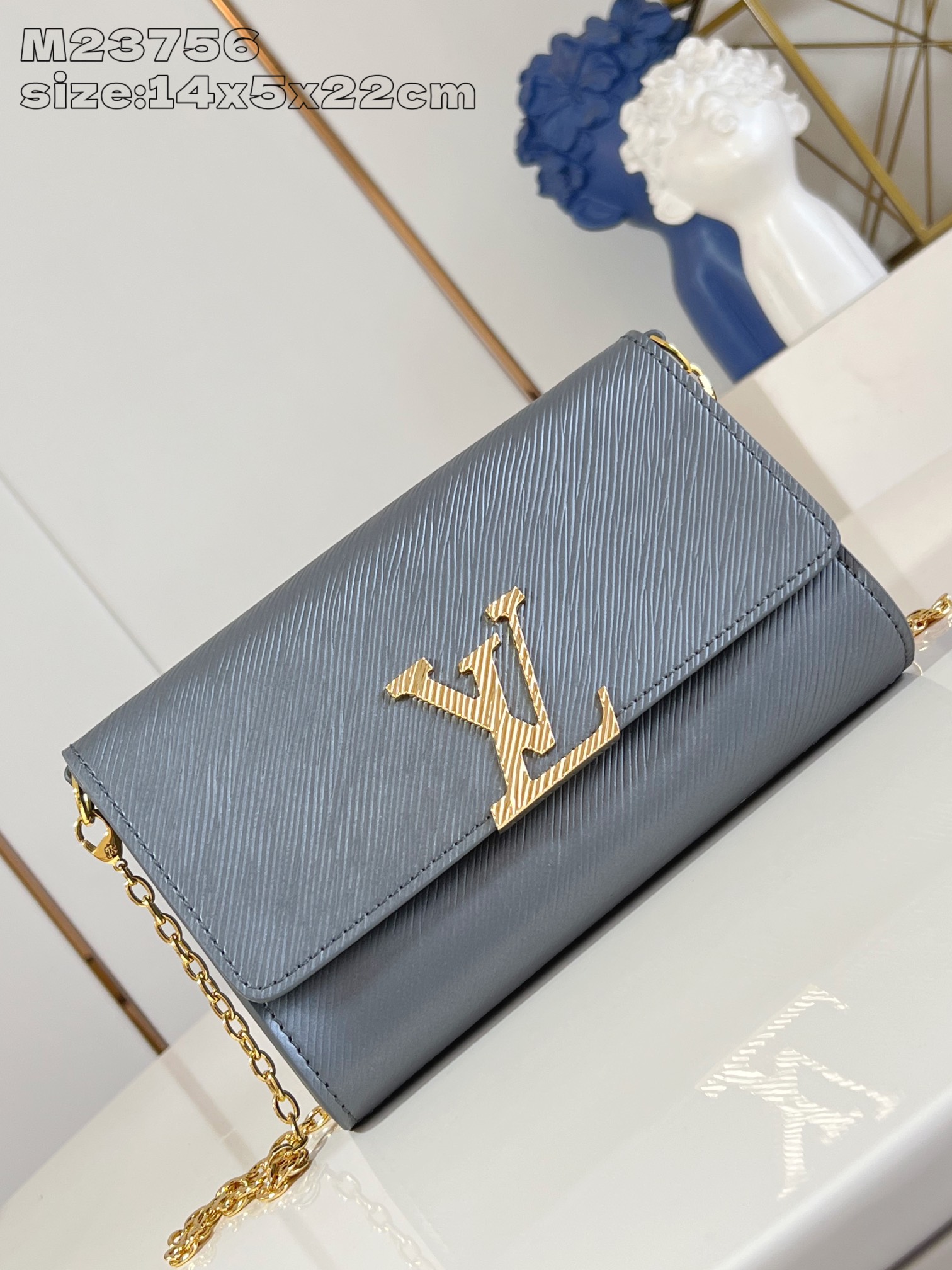 Bagsaaa L0vis Vvtt0n M12788 LV Night Pochette L0vise Gray - 22cm