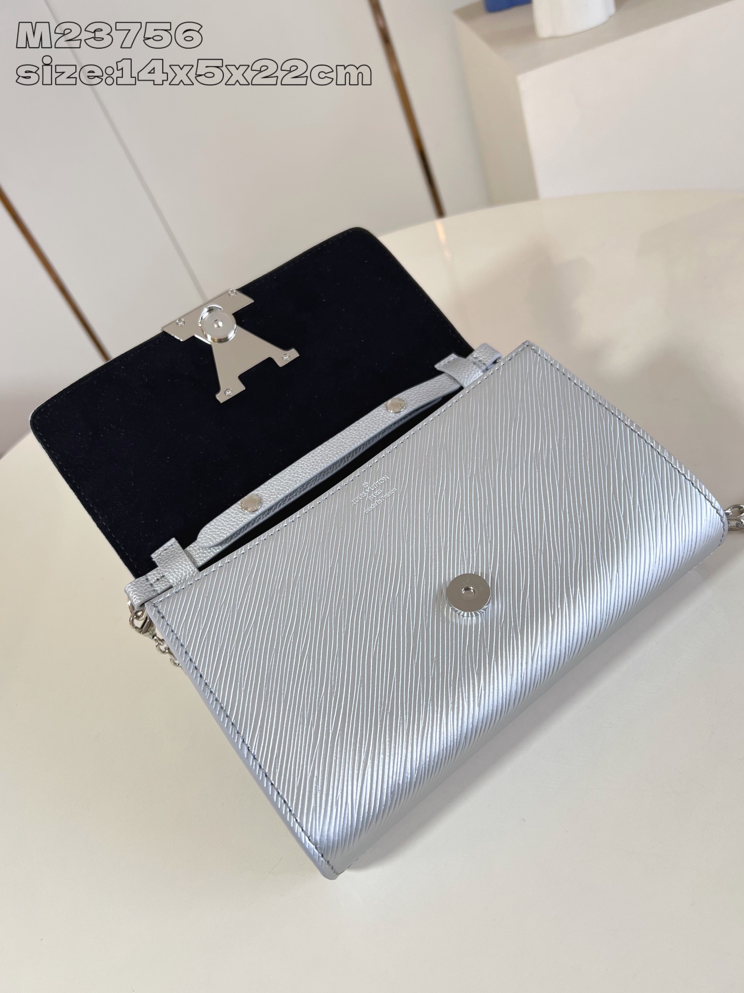 Bagsaaa L0vis Vvtt0n M23358 LV Night Pochette L0vise Silver - 22cm