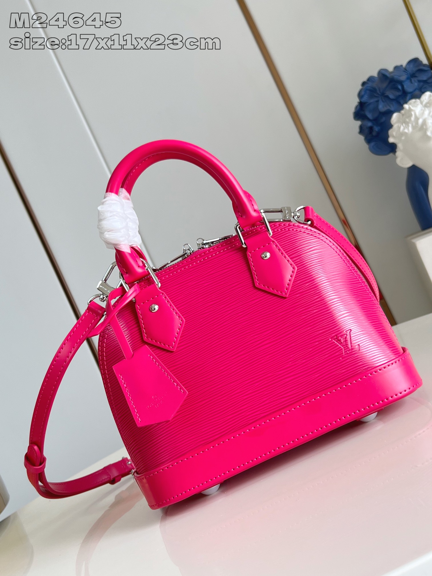 Bagsaaa L0vis Vvtt0n M11382 Alma BB Pomegranate Red - 23.5cm