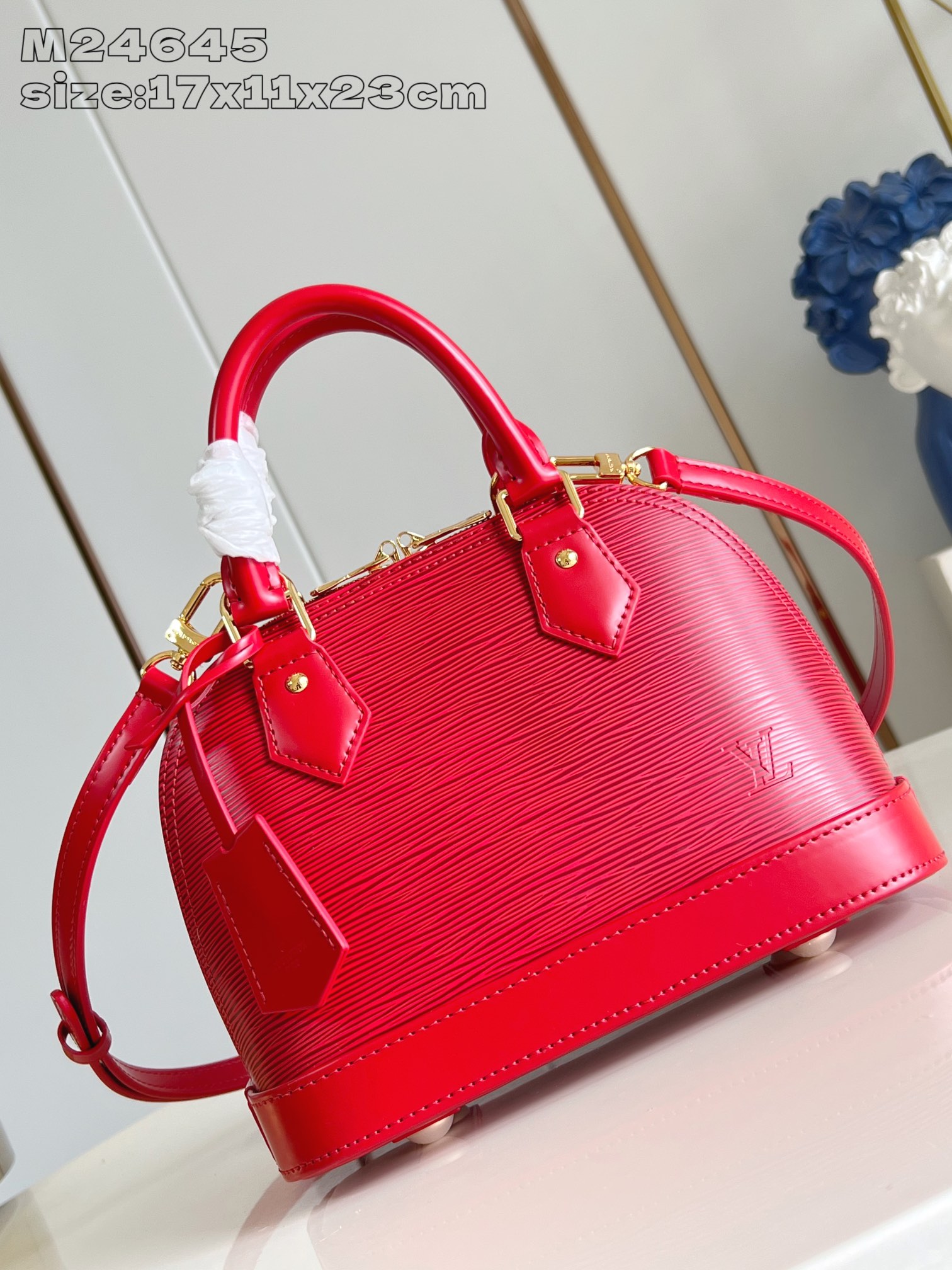 Bagsaaa L0vis Vvtt0n M25226 Alma BB Red - 23.5cm