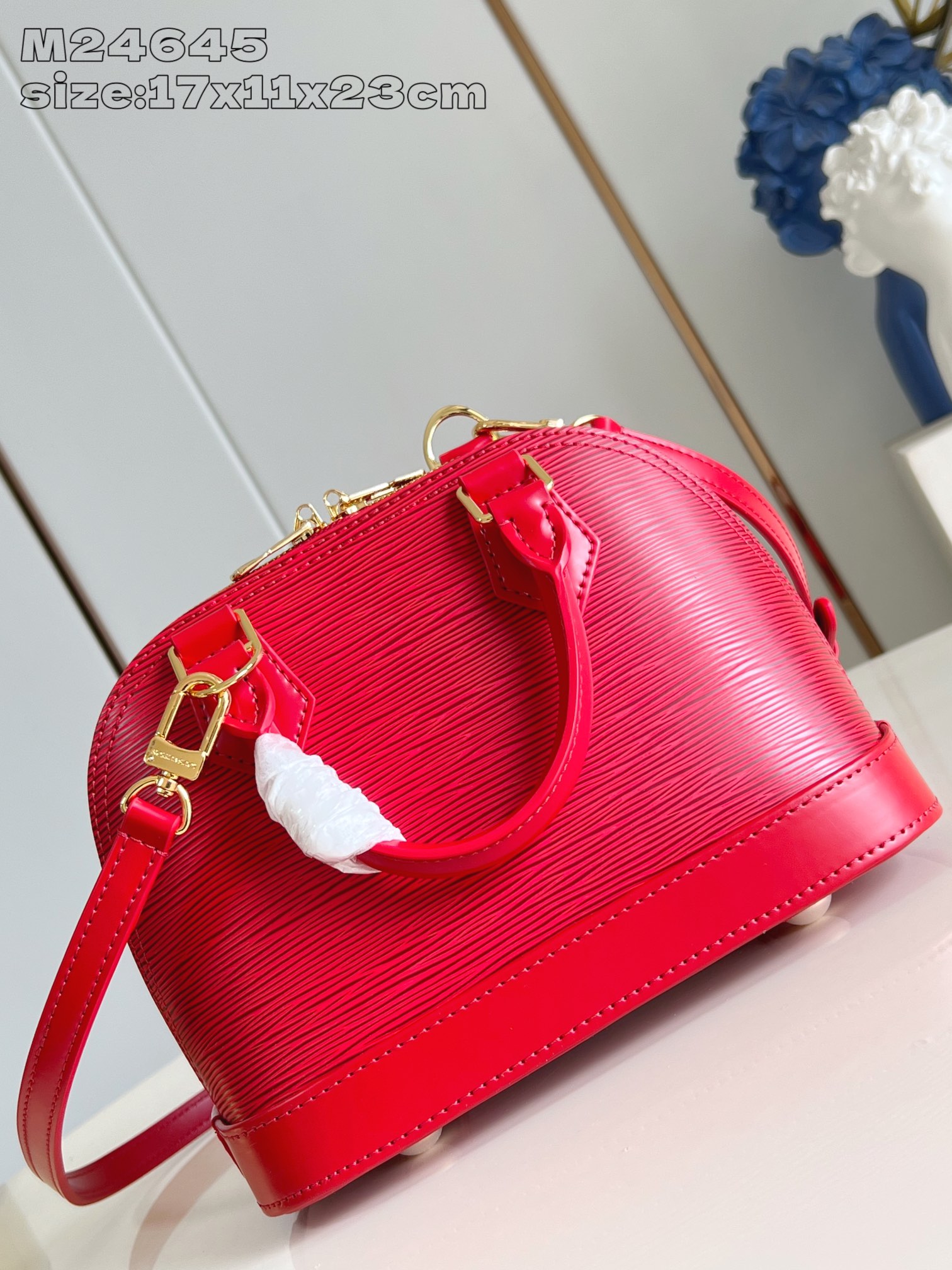 Bagsaaa L0vis Vvtt0n M25226 Alma BB Red - 23.5cm